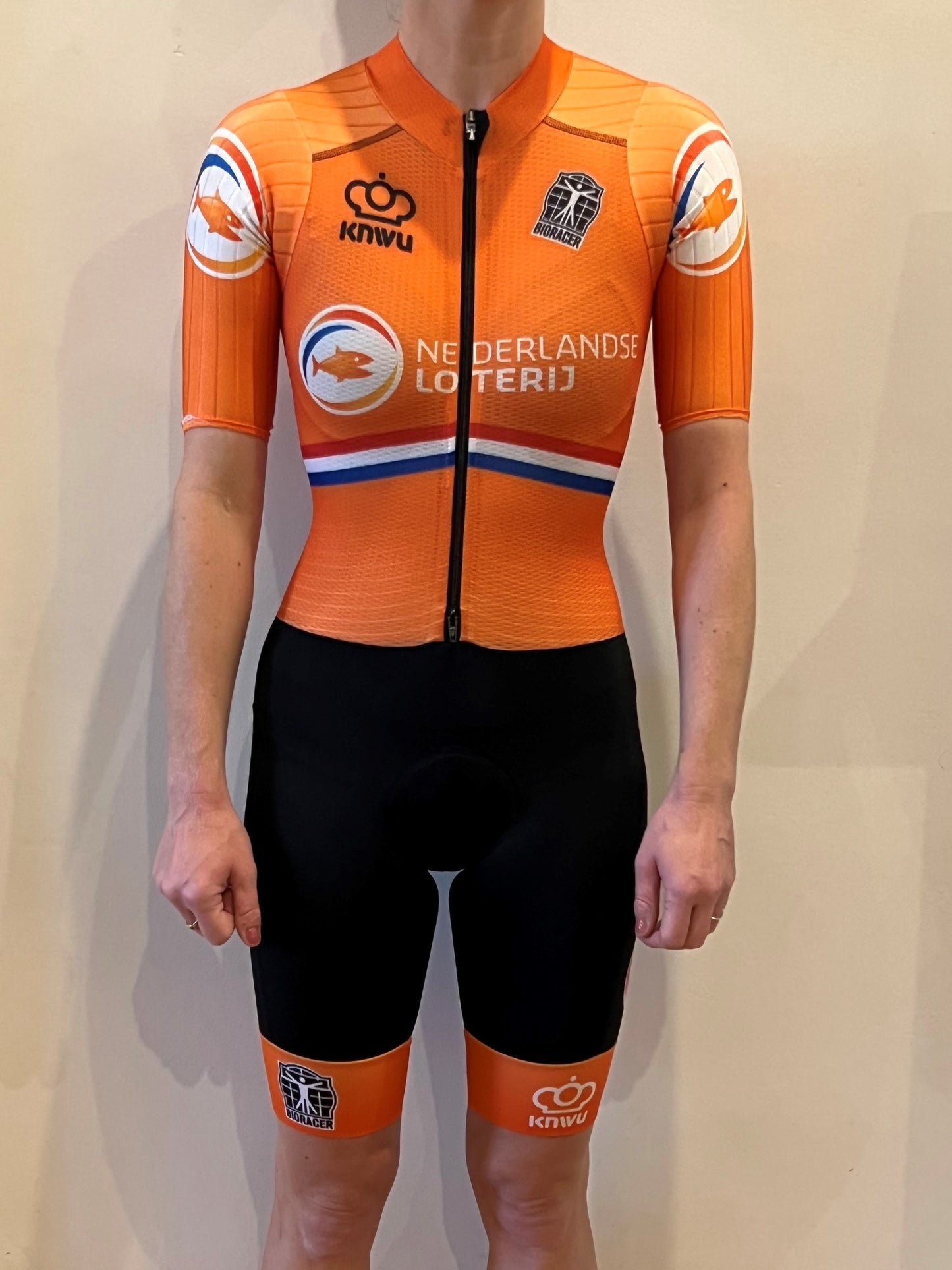 Dutch National Team Women | Bioracer Long Sleeve TT suit | XS | Rider-Issued Pro Team Kit