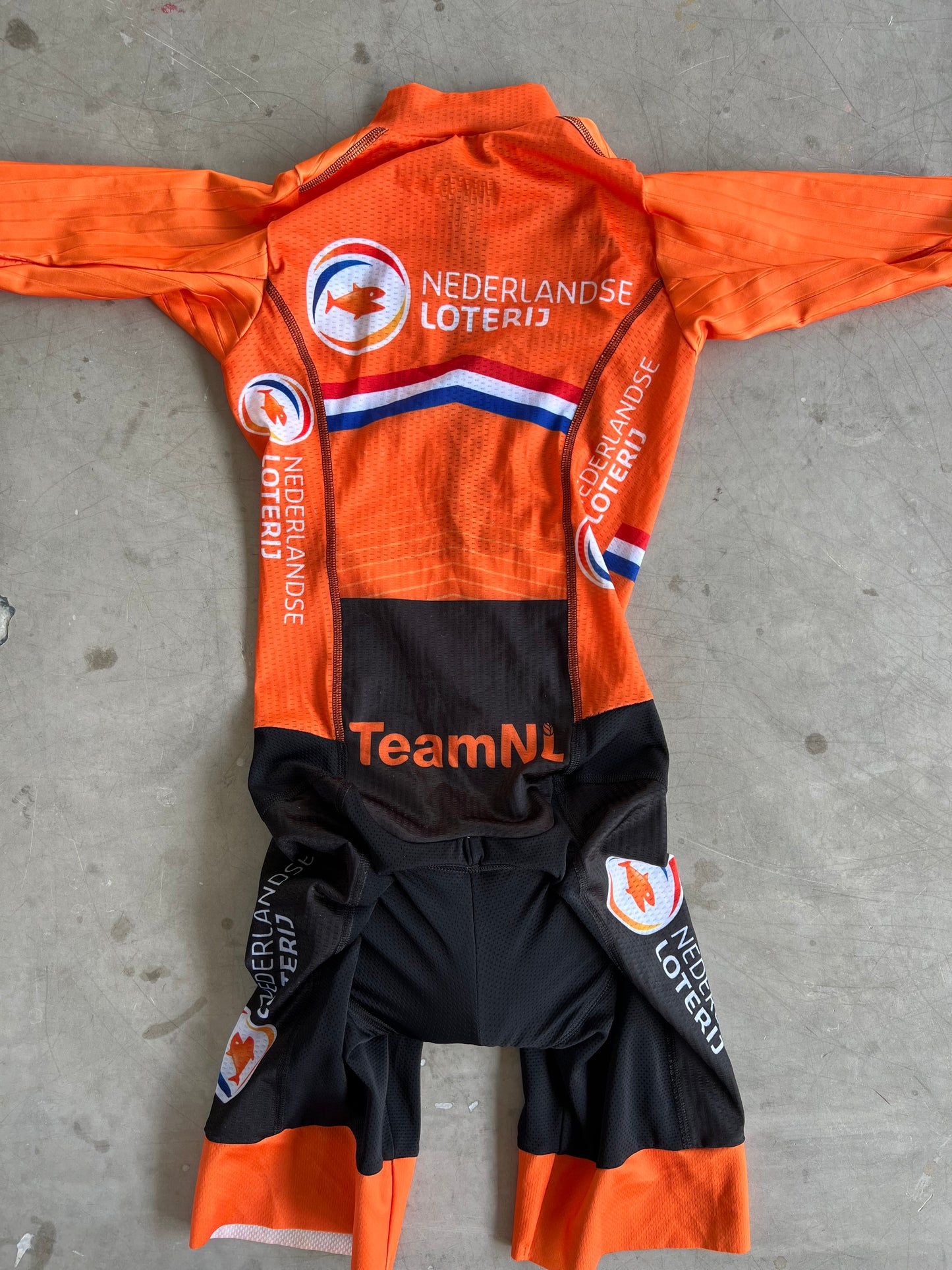 Dutch National Team Women | Bioracer Short Sleeve Aero Suit (clearance) | XS | Rider-Issued Pro Team Kit