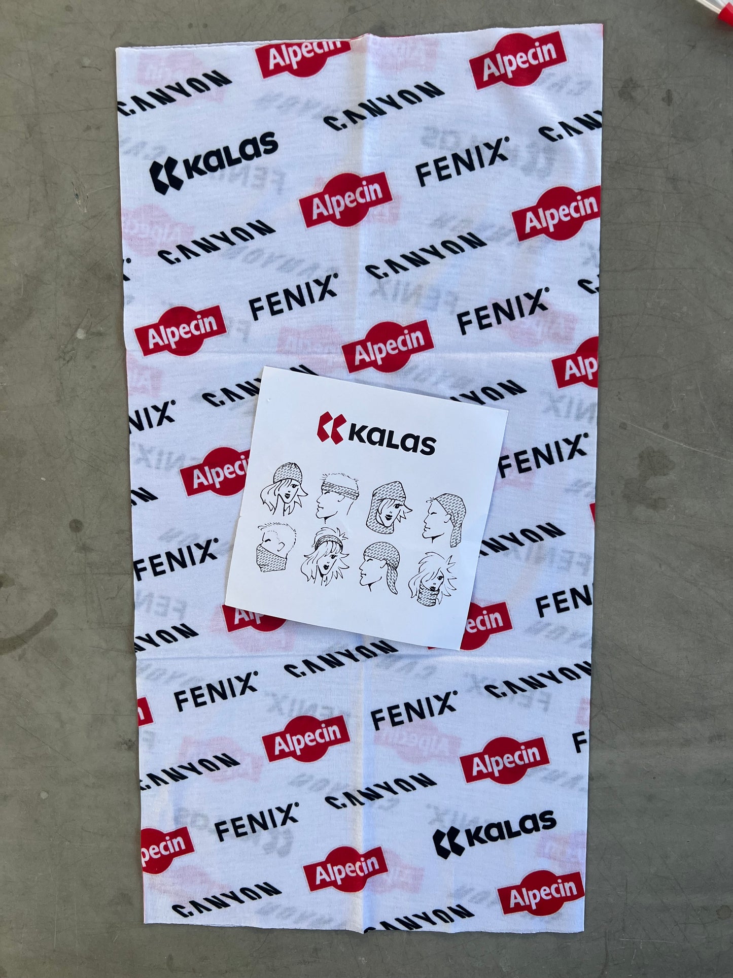 Alpecin Fenix | Kalas Neck Warmer / Buff | White | Rider-Issued Pro Team Kit