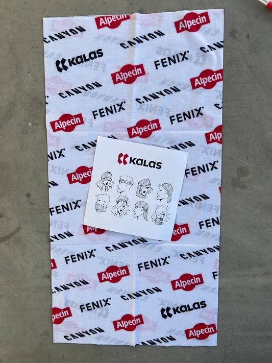 Alpecin Fenix | Kalas Neck Warmer / Buff | White | Rider-Issued Pro Team Kit