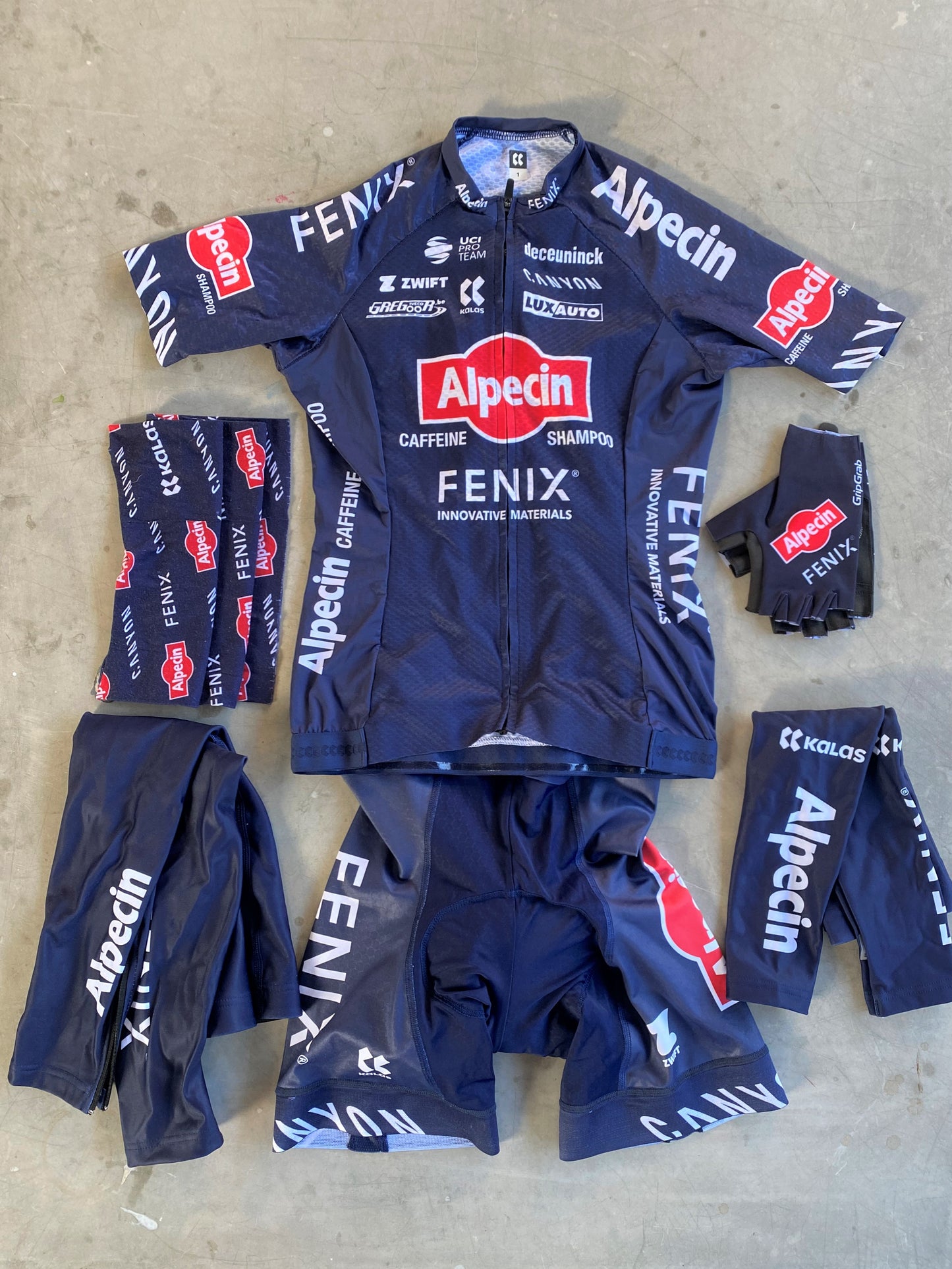 Alpecin Fenix Women | Kalas Kit Bundle - Short Sleeve Jersey, Bibs, etc | S/M | Rider-Issued Pro Team Kit