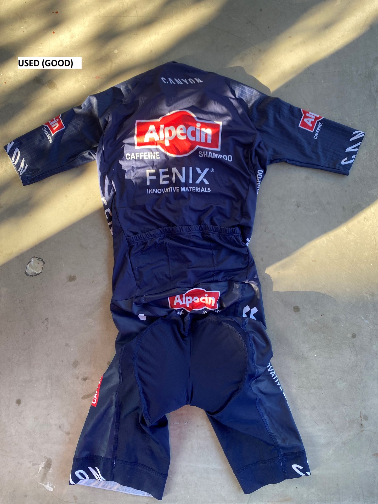 Alpecin Fenix Men | Kalas Short Sleeve Race Suit | M/L | Rider-Issued Pro Team Kit