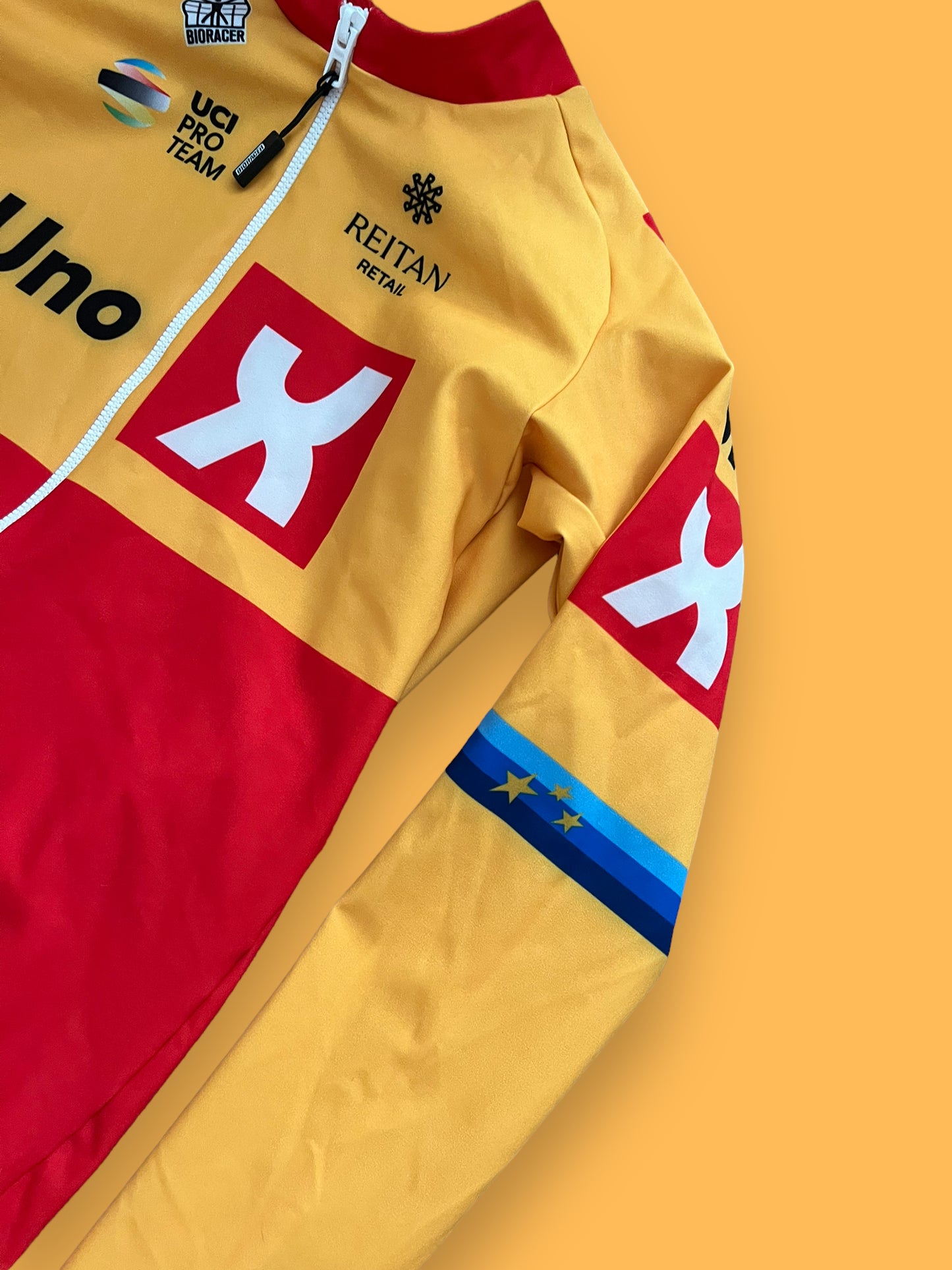 Light Gabba Jacket European Champion Edition | Bioracer | Uno-X | Pro Cyling Team Kit