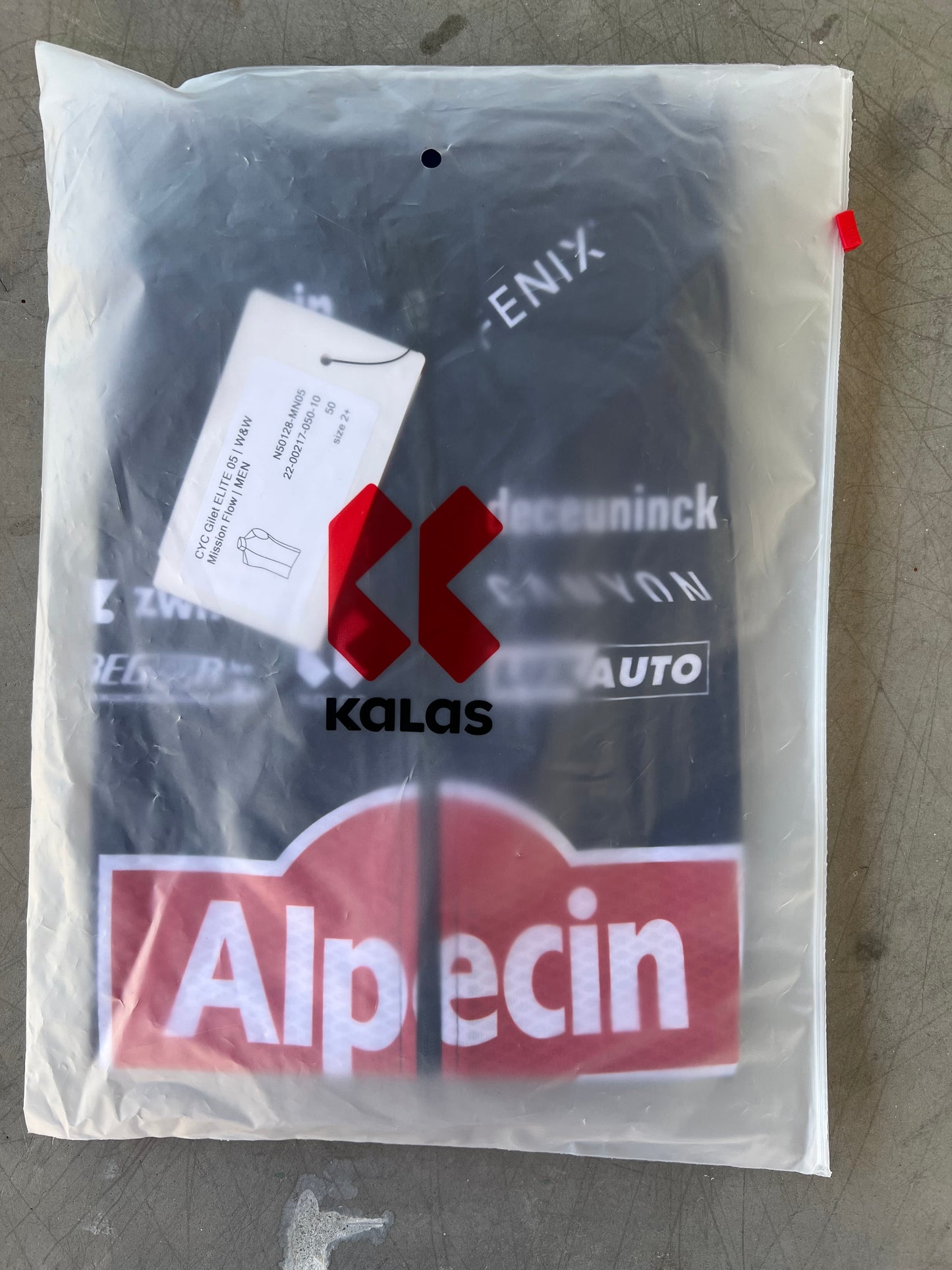 Alpecin Fenix Men | Kalas Wind Vest / Gilet | Navy | M/L | Rider-Issued Pro Team Kit