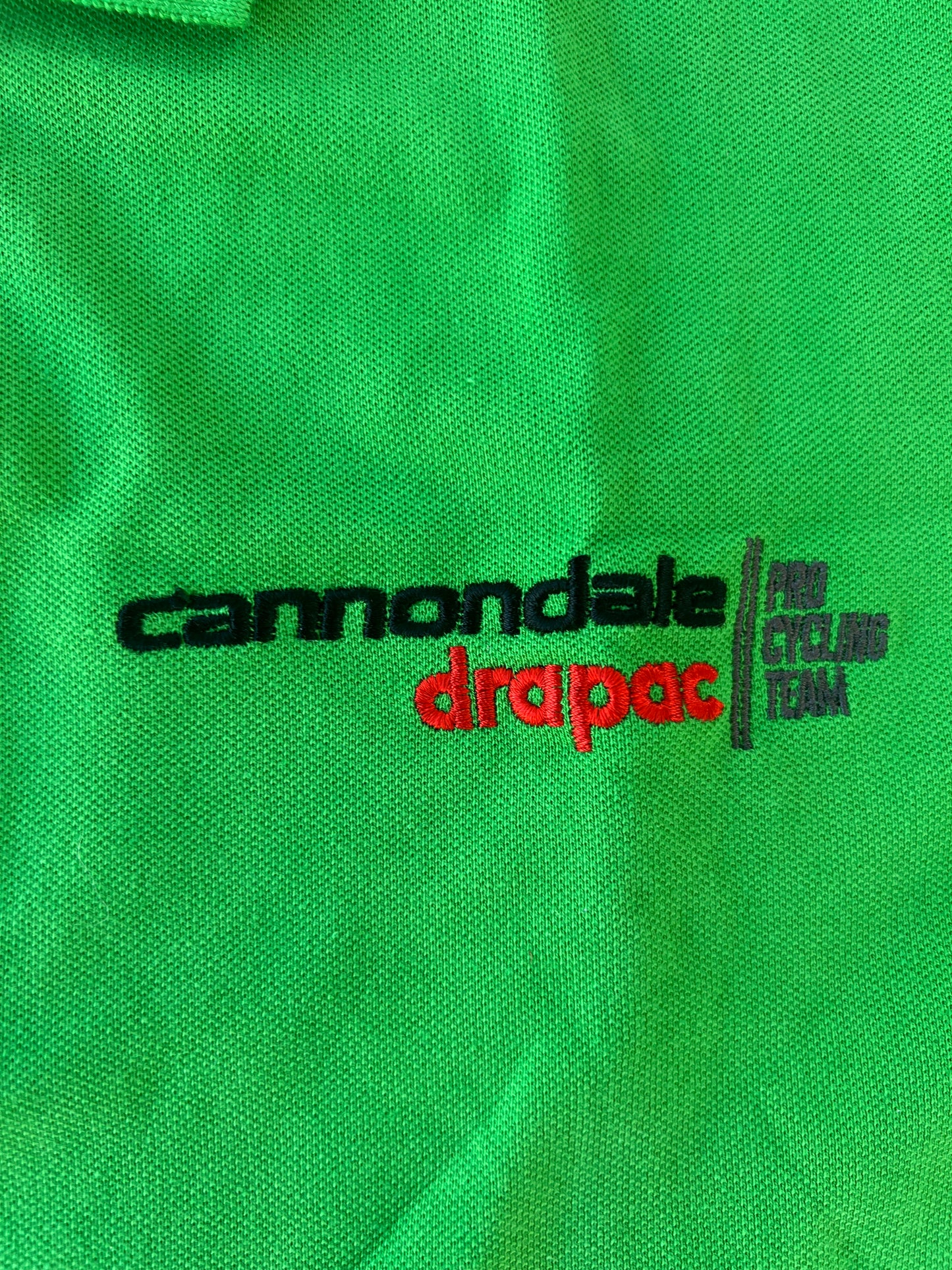 Cannondale Drapac | Castelli Men's Polo shirt | Green | XL | Rider-Issued Casual Pro Team Kit - Clearance