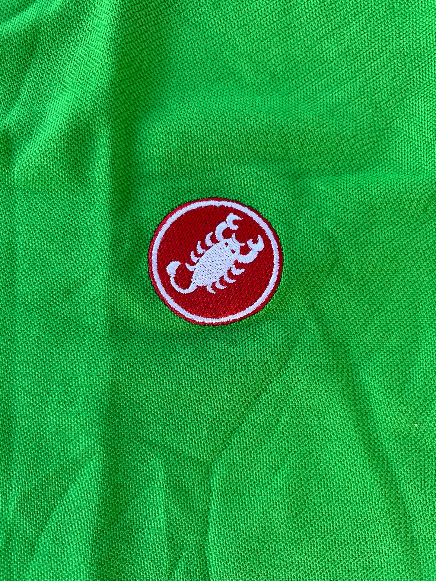 Cannondale Drapac | Castelli Men's Polo shirt | Green | XL | Rider-Issued Casual Pro Team Kit - Clearance