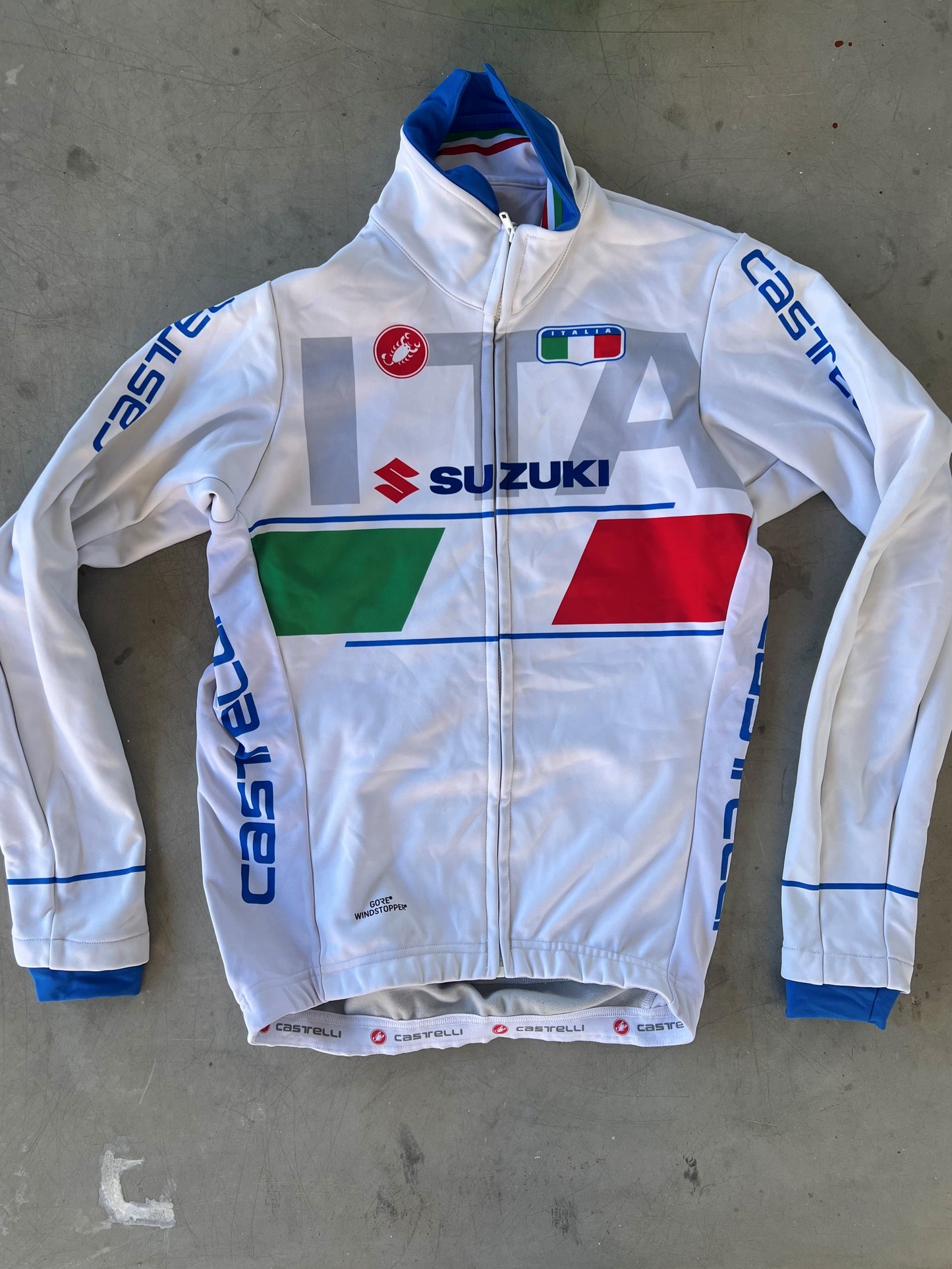 Italian National Team | Castelli Bundle - Jersey, Bibs, Jacket, Gilet, etc | S/M | Rider-Issued Pro Team Kit