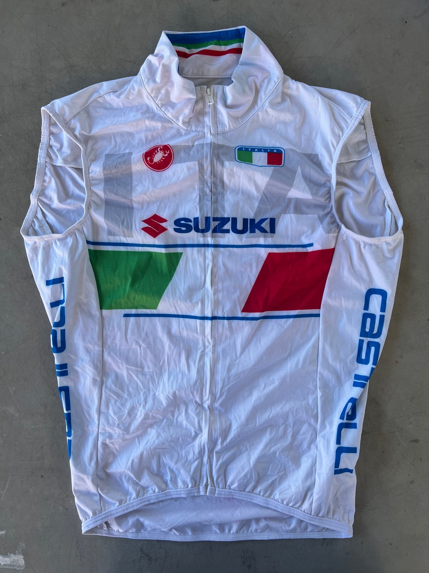 Italian National Team | Castelli Bundle - Jersey, Bibs, Jacket, Gilet, etc | S/M | Rider-Issued Pro Team Kit