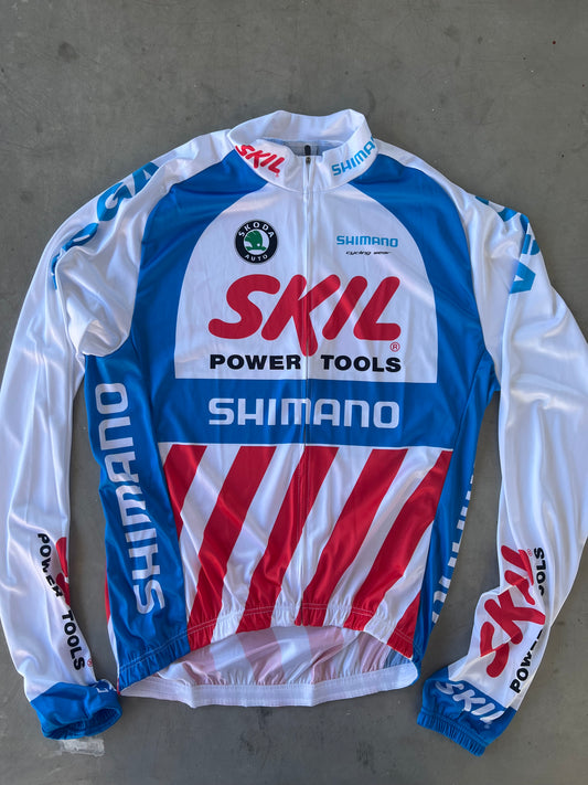 Skil Shimano | Shimano Long Sleeve Wind Jersey | M | Rider-Issued Pro Team Kit