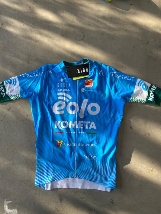 Eolo | Gobik Short Sleeve Aero Jersey | Blue | S | Rider-Issued Pro Team Kit