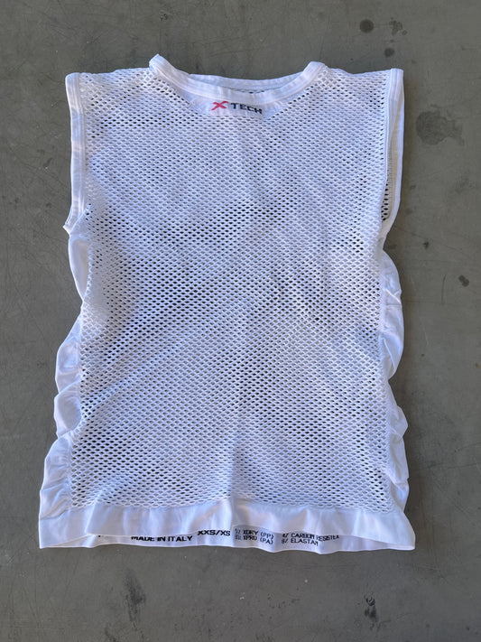 Eolo | X-Tech Sleeveless Base Layer| White | S | Rider-Issued Pro Team Kit