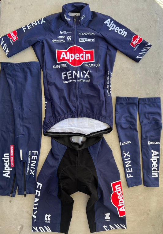 Alpecin Fenix Men | Kalas Winter Bundle - Jacket, Bibs, Leg Warmers, etc. | M/L | Rider-Issued Pro Team Kit