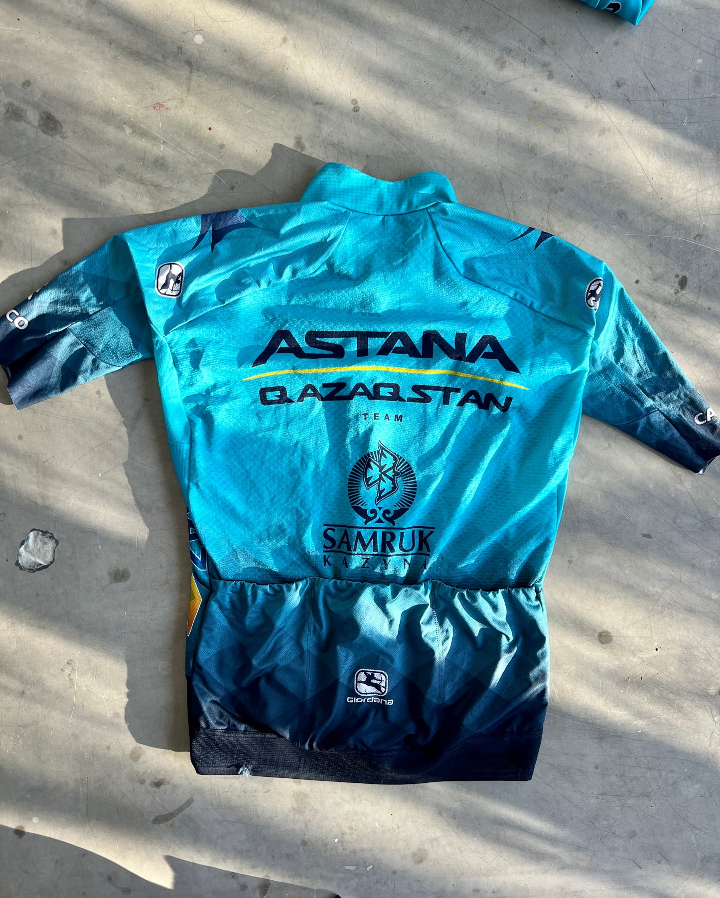 Astana | Giordana Bundle - Thermal Gilet, Jersey & Bibs | S | Rider-Issued Pro Team Kit