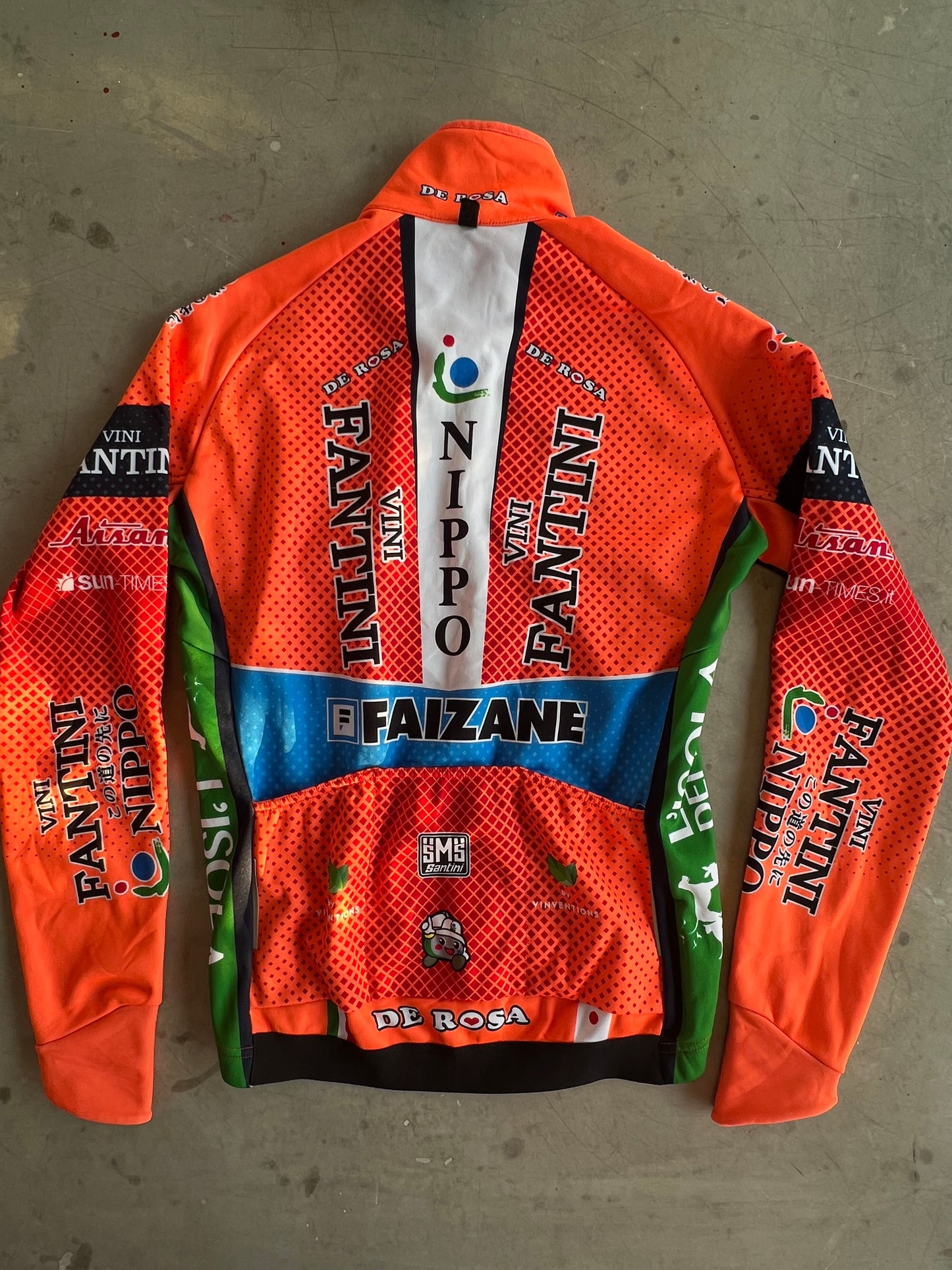 Nippo Fantini | Santini Winter Bundle - Winter Jacket and Thermal Padded Tights | S/M | Rider-Issued Pro Team Kit