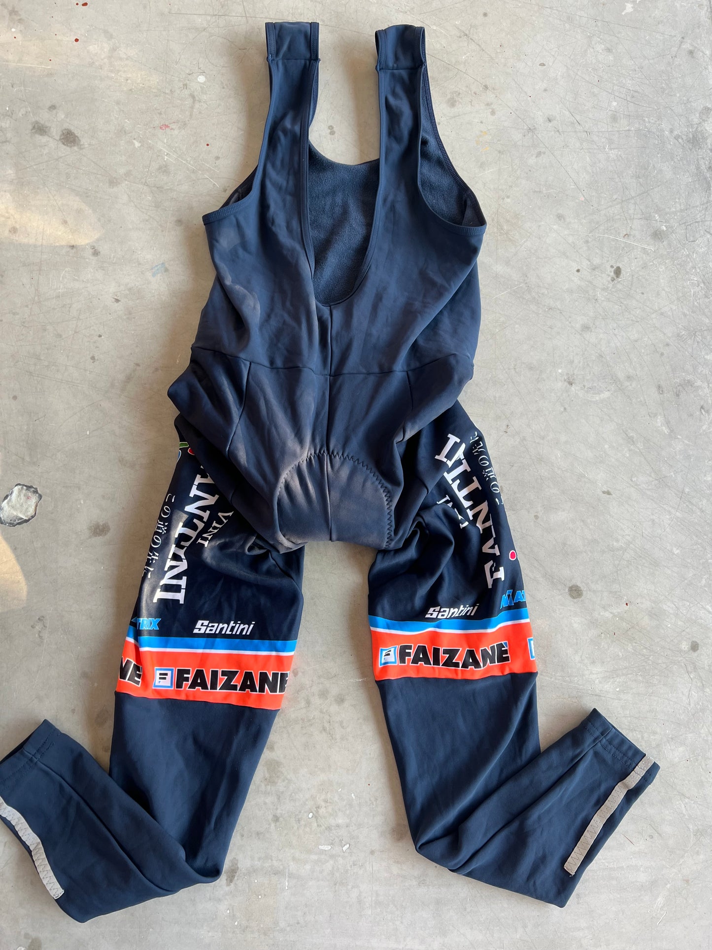 Nippo Fantini | Santini Winter Bundle - Winter Jacket and Thermal Padded Tights | S/M | Rider-Issued Pro Team Kit