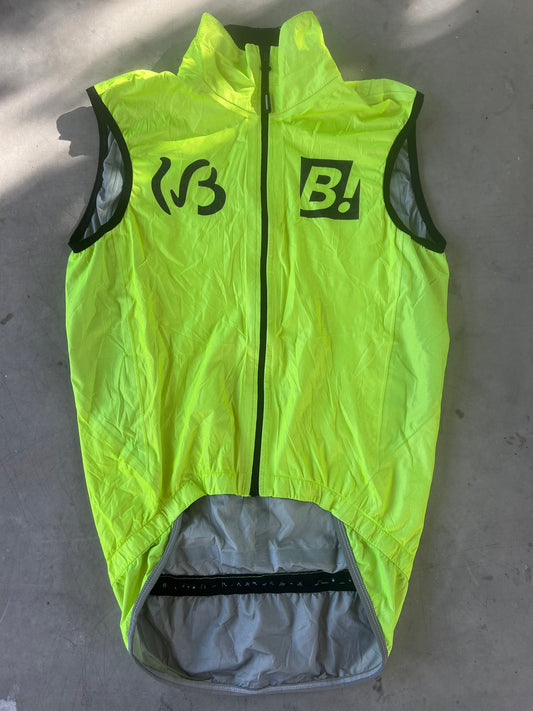 Bingoal | Vermarc Rain Gilet / Vest | Yellow | S | Rider-Issued Pro Team Kit