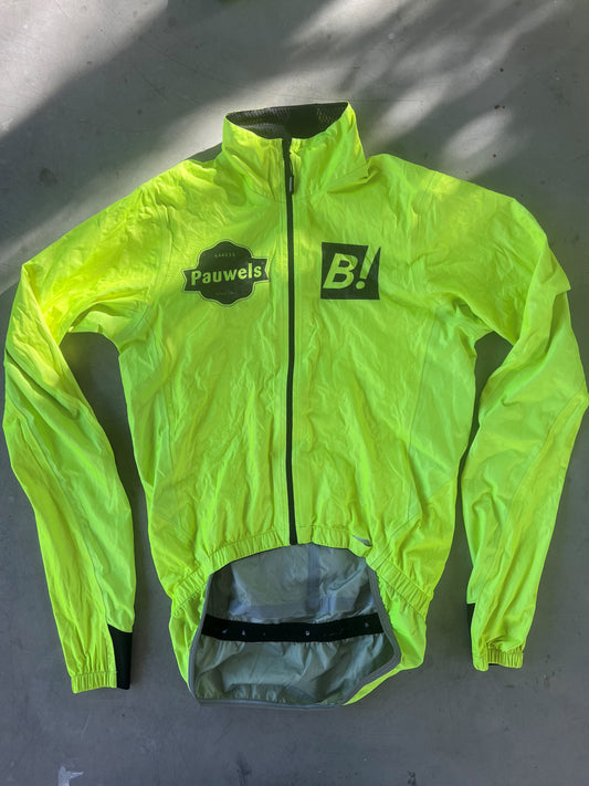 Bingoal | Vermarc Rain Jacket | Yellow | S | Rider-Issued Pro Team Kit