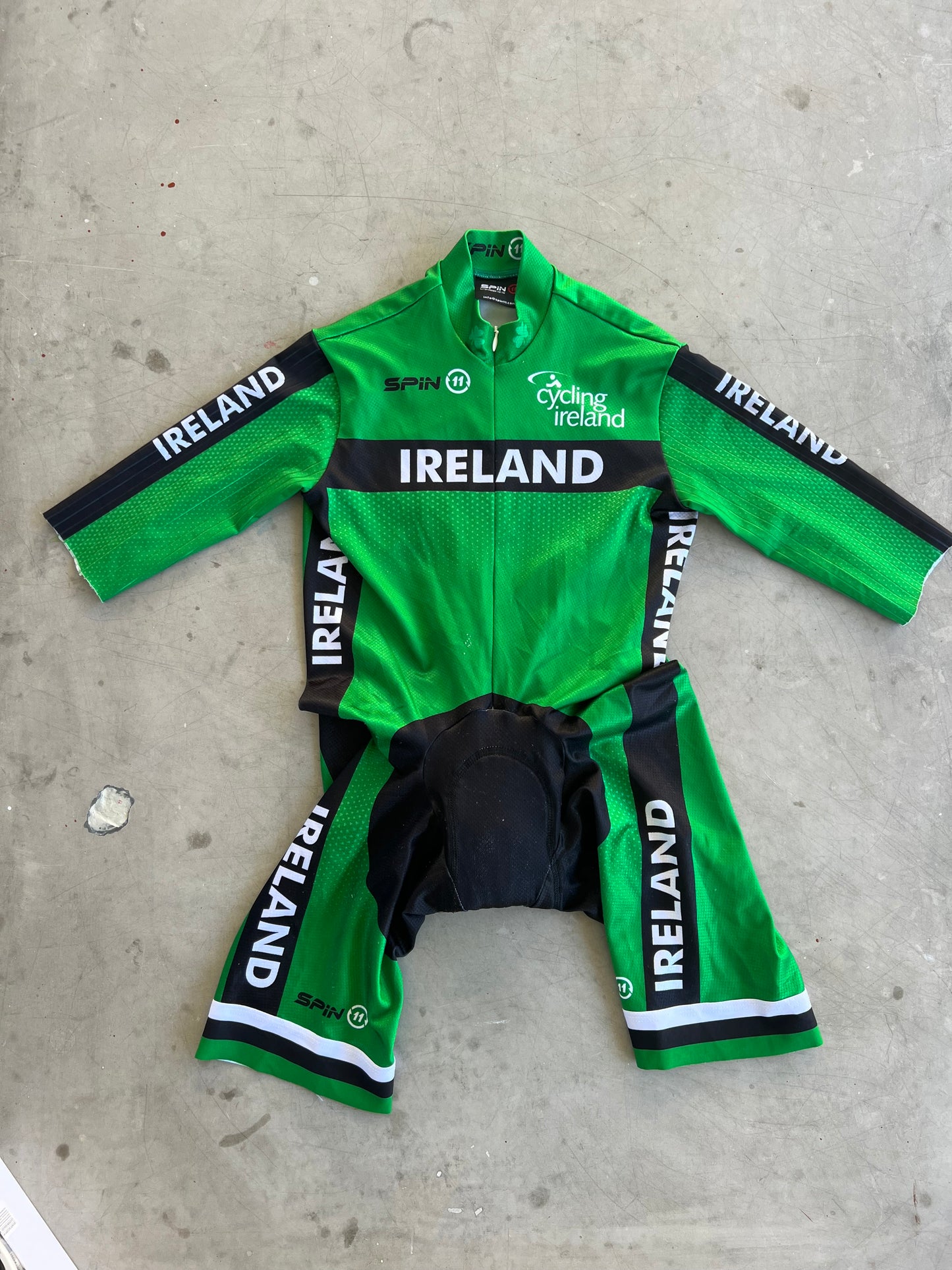 Irish National Team | Spin11 Short Sleeve Suit (Clearance) | S | Rider-Issued Pro Team Kit