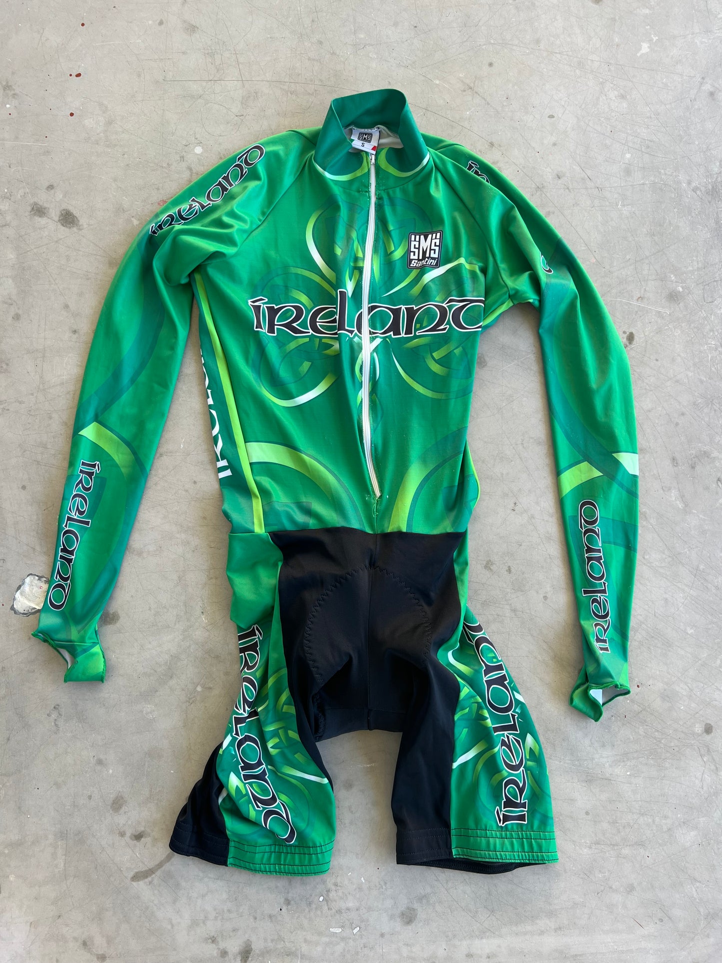 Irish National Team | Santini Long Sleeve TT Suit (Clearance) | S | Rider-Issued Pro Team Kit