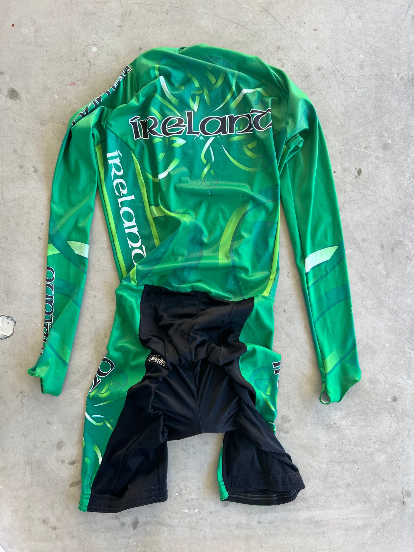 Irish National Team | Santini Long Sleeve TT Suit (Clearance) | S | Rider-Issued Pro Team Kit