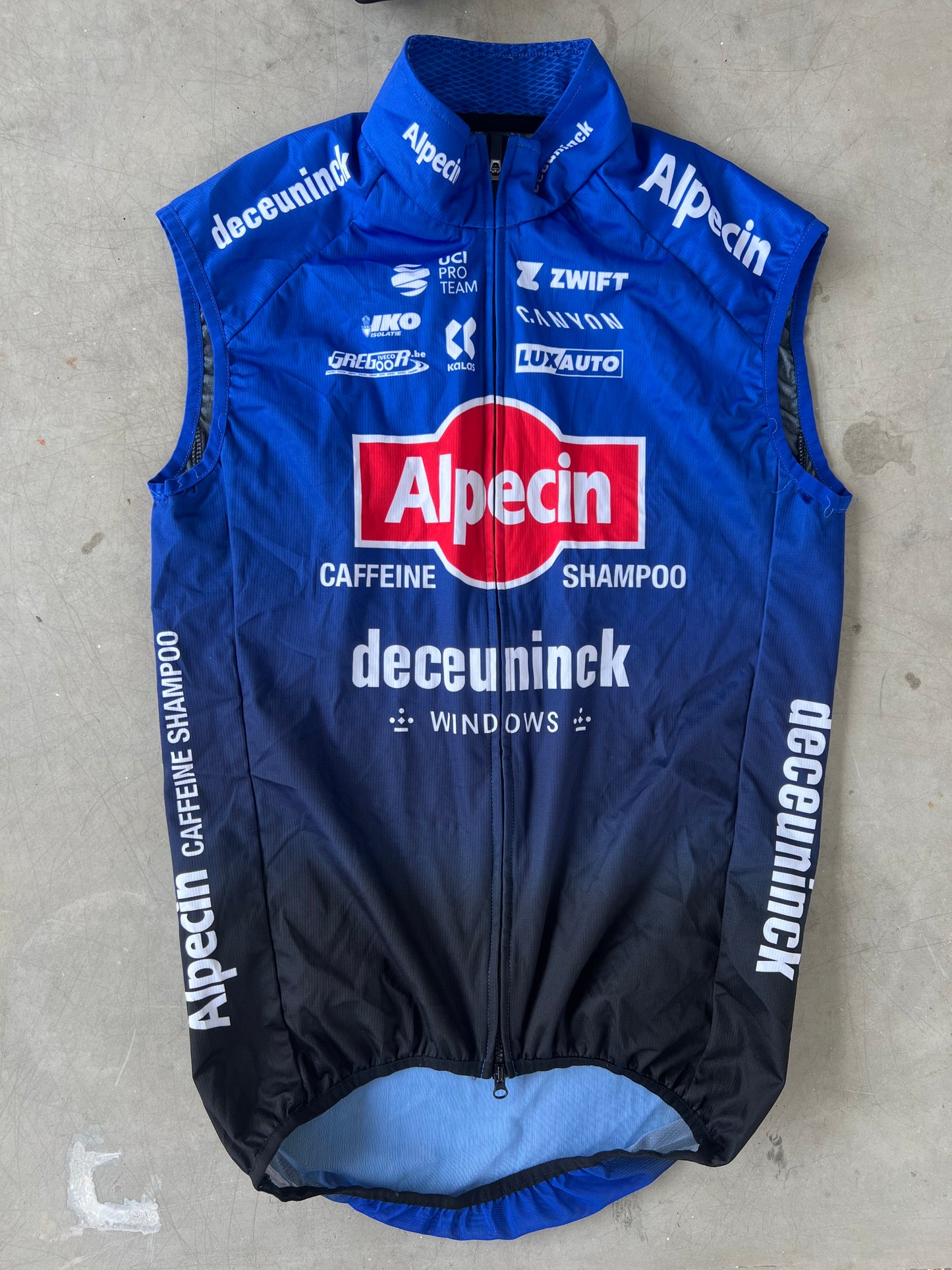 Alpecin Deceuninck Men | Kalas Winter Bundle - Winter Jacket, Gilet, Bibs, Unpadded Tights | L | Rider-Issued Pro Team Kit