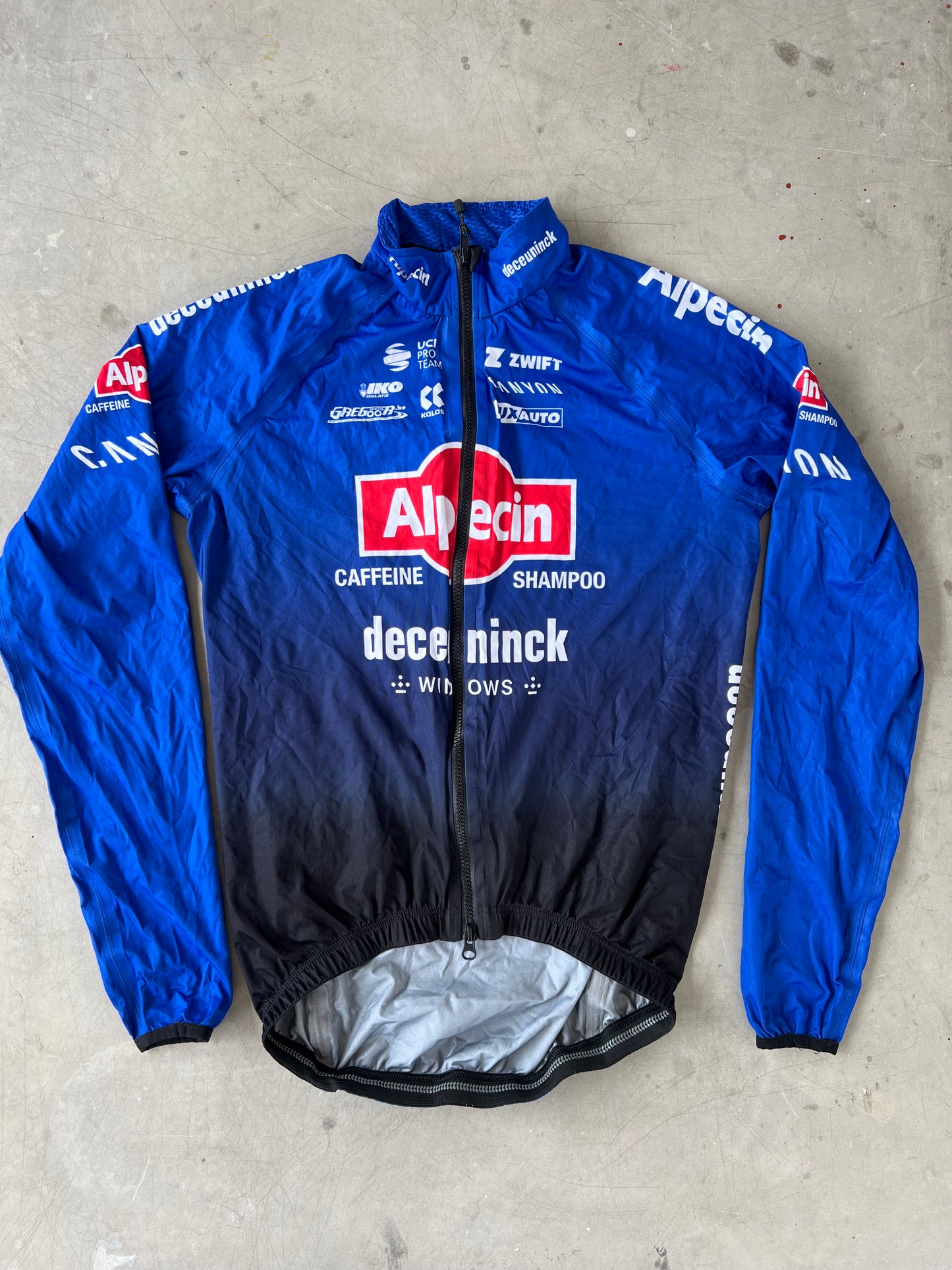 Alpecin Deceuninck Men | Kalas Light Rain Jacket | L | Rider-Issued Pro Team Kit