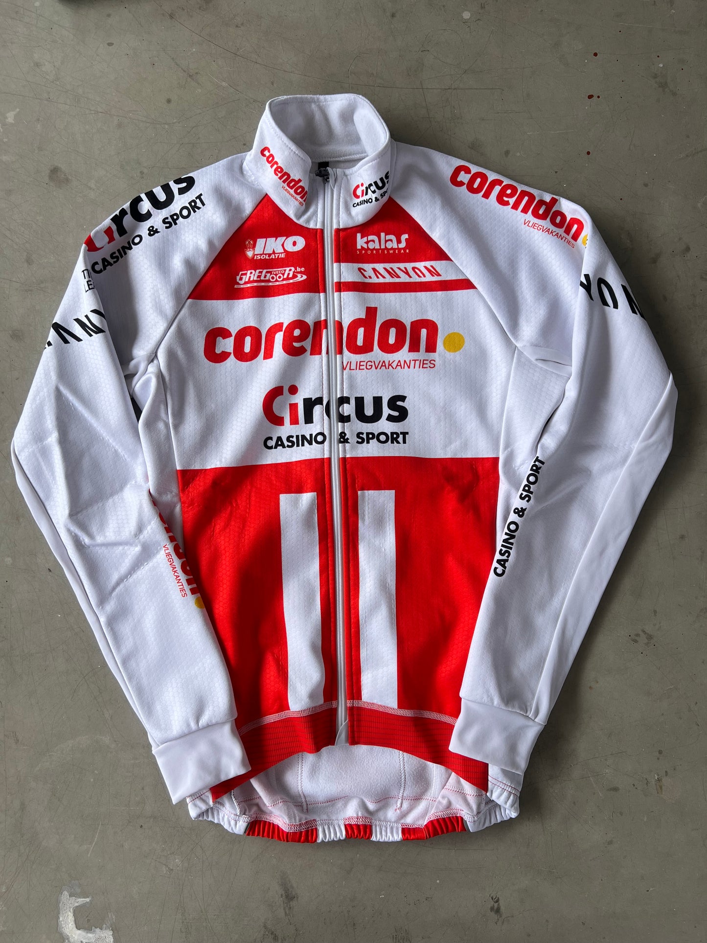 Corendon Circus | Kalas Deep Winter Jacket | White | M/L | Rider-Issued Pro Team Kit