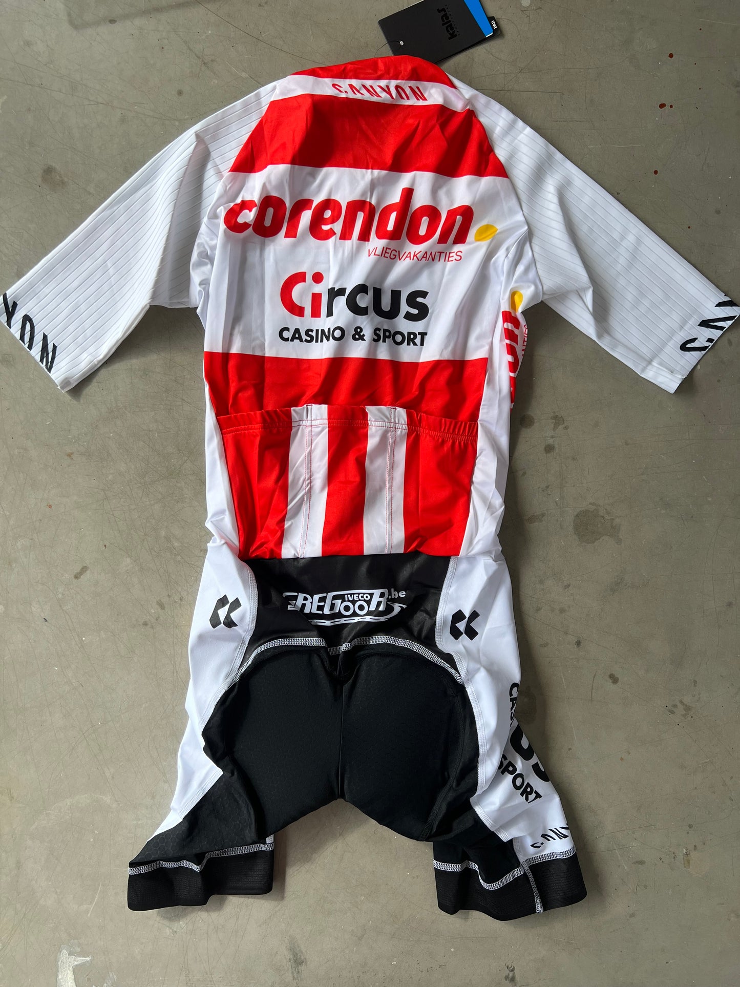 Corendon Circus | Kalas Short Sleeve Aero Suit | White | L/XL | Rider-Issued Pro Team Kit