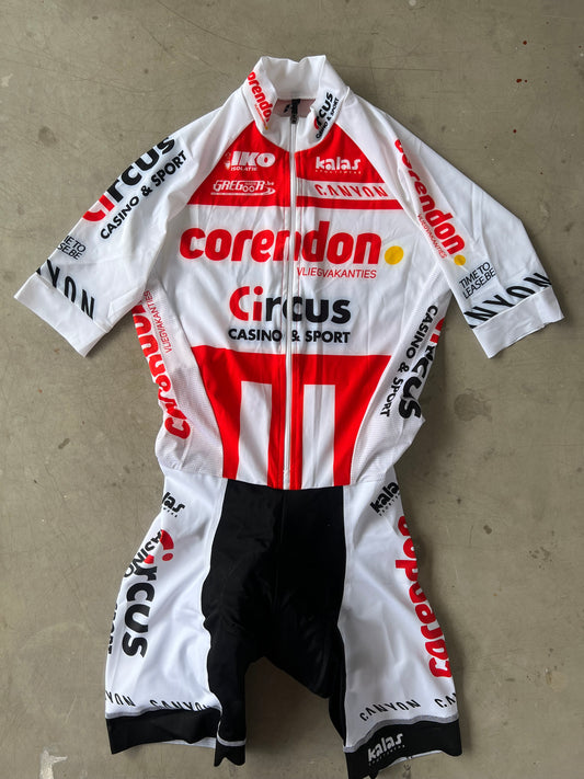 Corendon Circus | Kalas Short Sleeve Aero Suit | White | L/XL | Rider-Issued Pro Team Kit