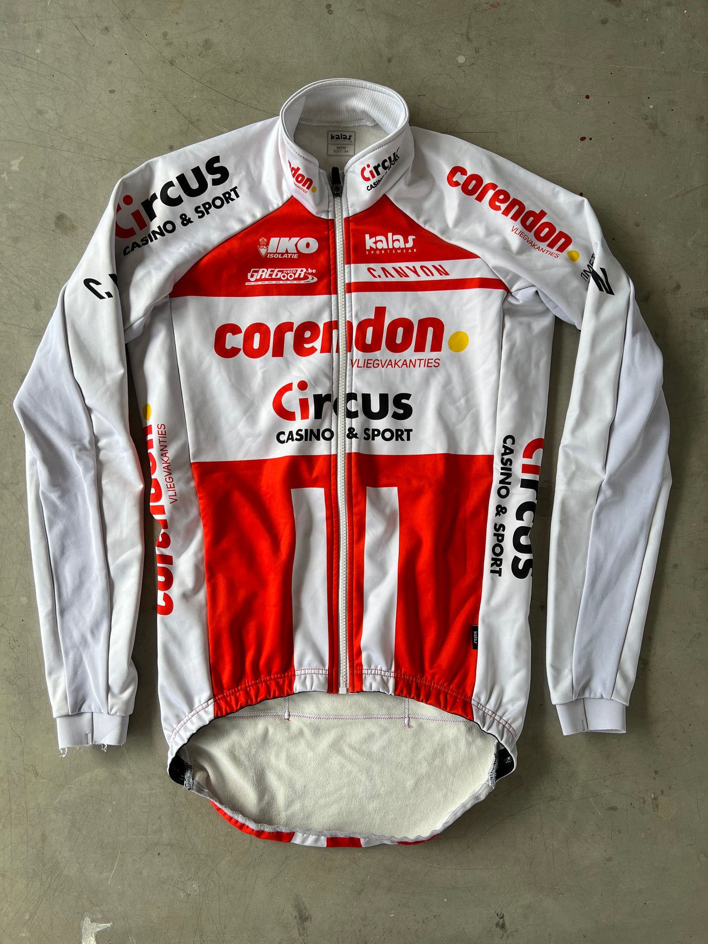 Corendon Circus | Kalas Winter Bundle - Winter Jacket, Padded Tights & Beanie | White | L | Rider-Issued Pro Team Kit