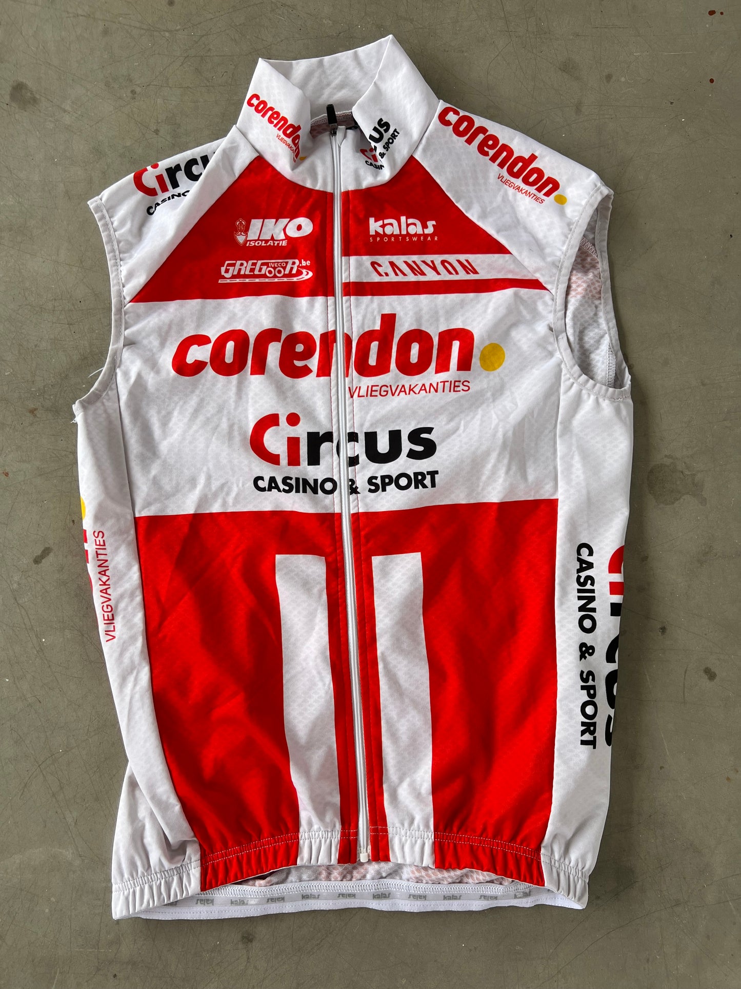 Corendon Circus | Kalas Bundle -Jersey, Bibs, Gilet, Leg Warmers, Headband | White | L/XL | Rider-Issued Pro Team Kit