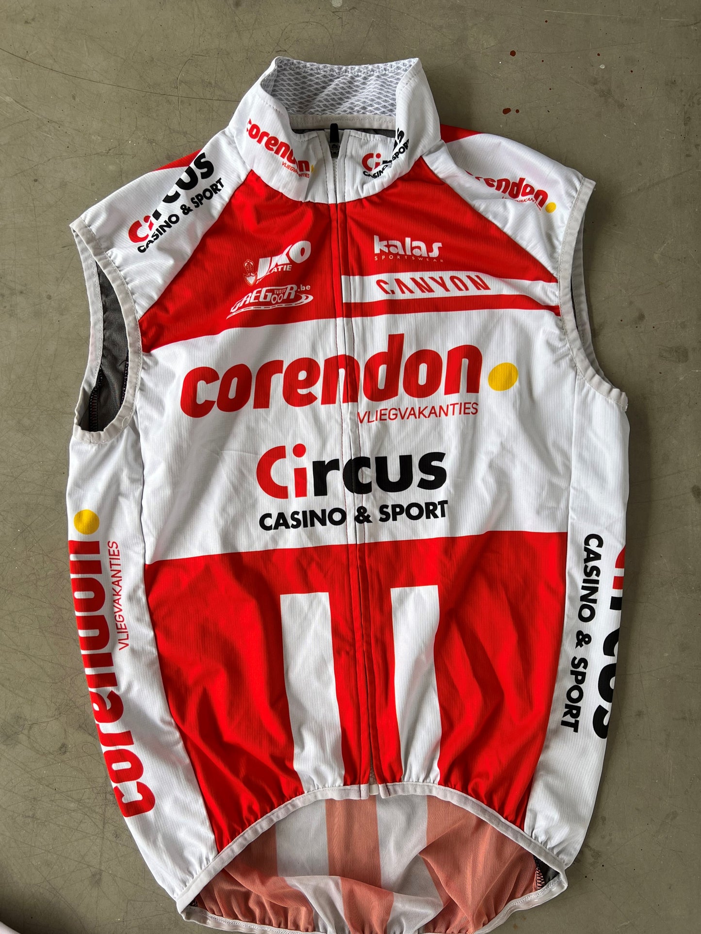 Corendon Circus | Kalas Bundle - Winter Jersey, Thermal Bibs, Gilet, Leg Warmers, Beanie | White | L | Rider-Issued Pro Team Kit