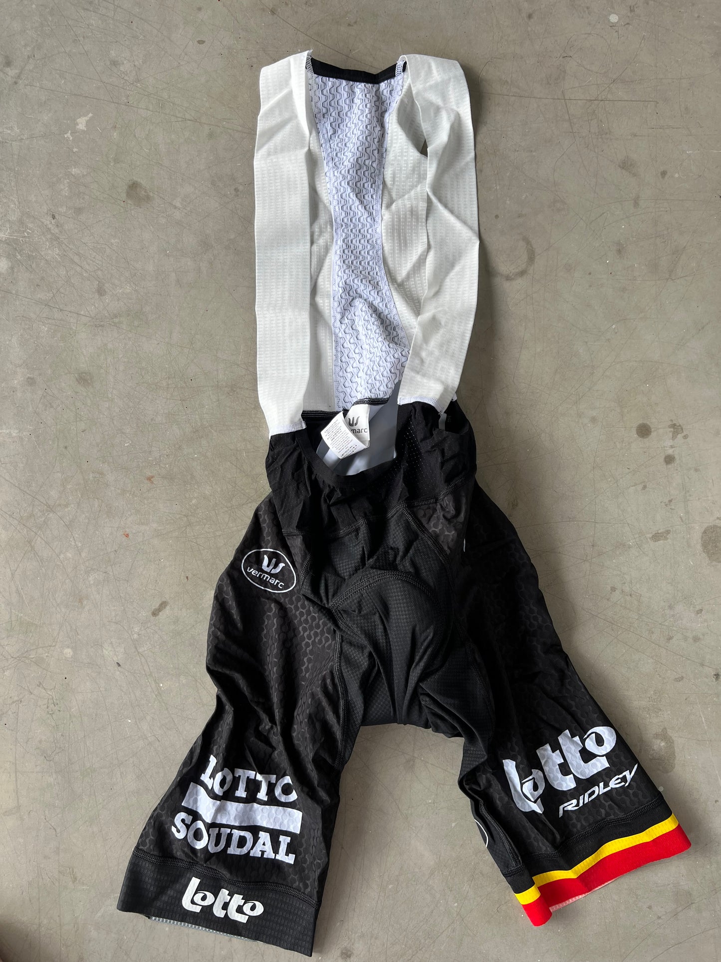 Lotto Belisol | Vermarc Bib Shorts | Black | S+ | Rider-Issued Pro Team Kit - clearance