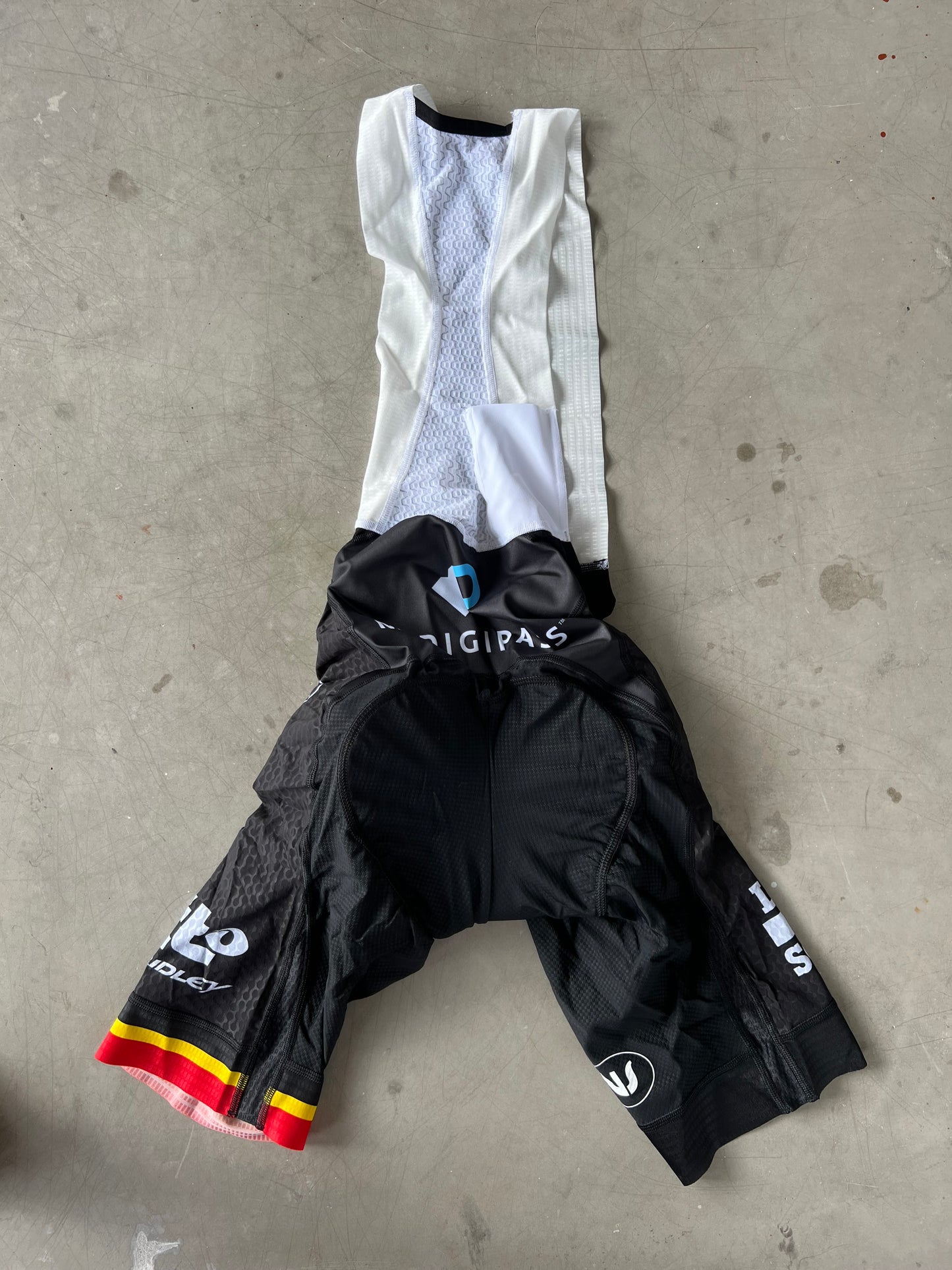 Lotto Belisol | Vermarc Bib Shorts | Black | S+ | Rider-Issued Pro Team Kit - clearance