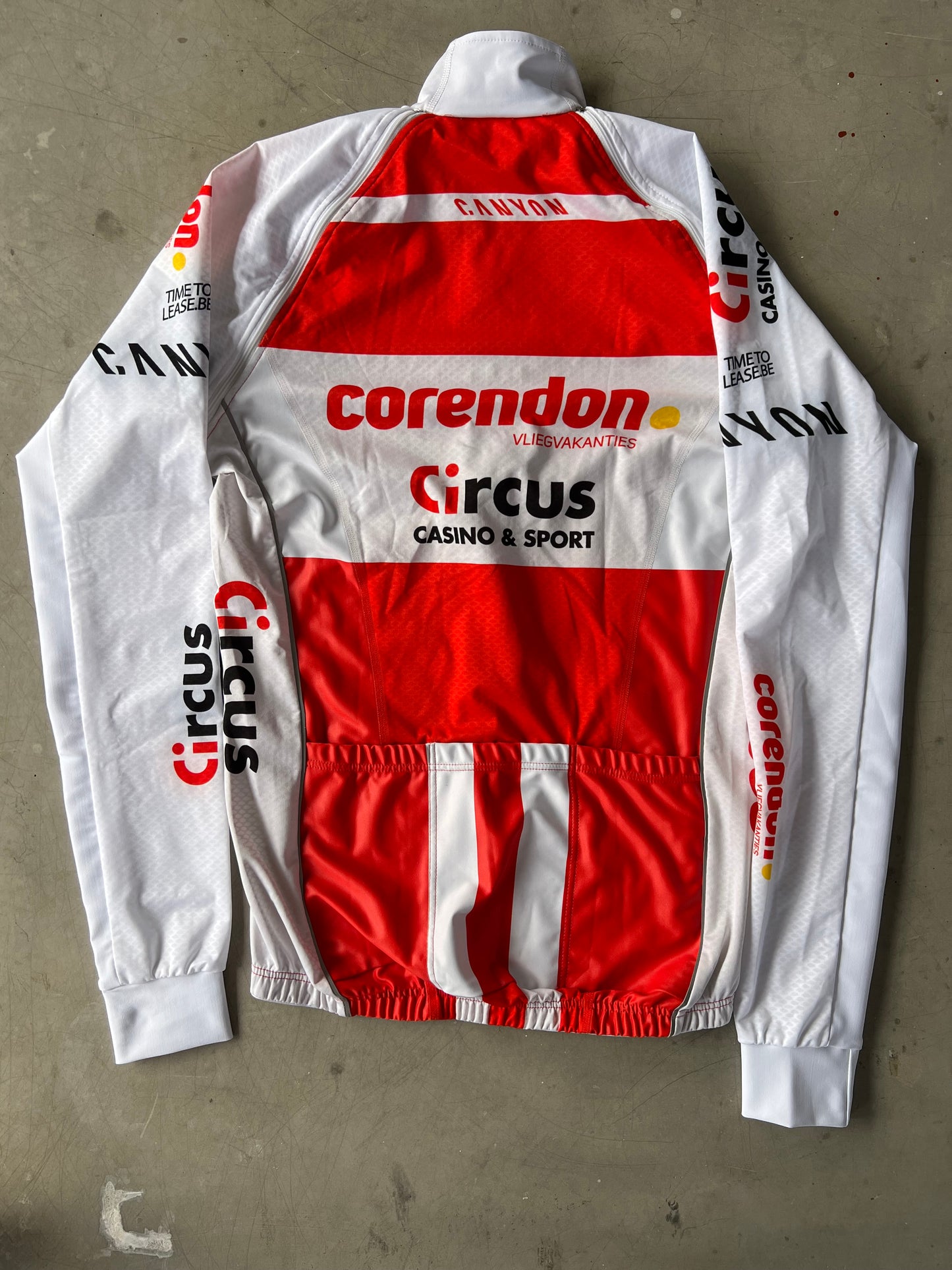 Corendon Circus | Kalas Jacket With Removable Sleeves | White | L/XL | Rider-Issued Pro Team Kit