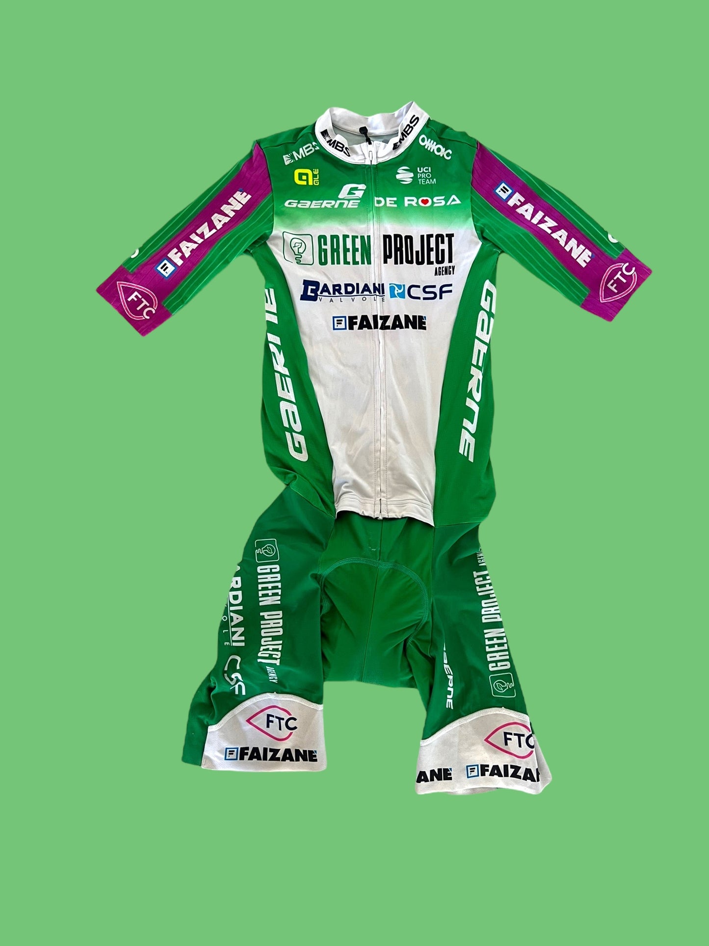 Aero Road Suit  | Ale | Bardiani Green Project Pro Team | Pro Cycling Kit