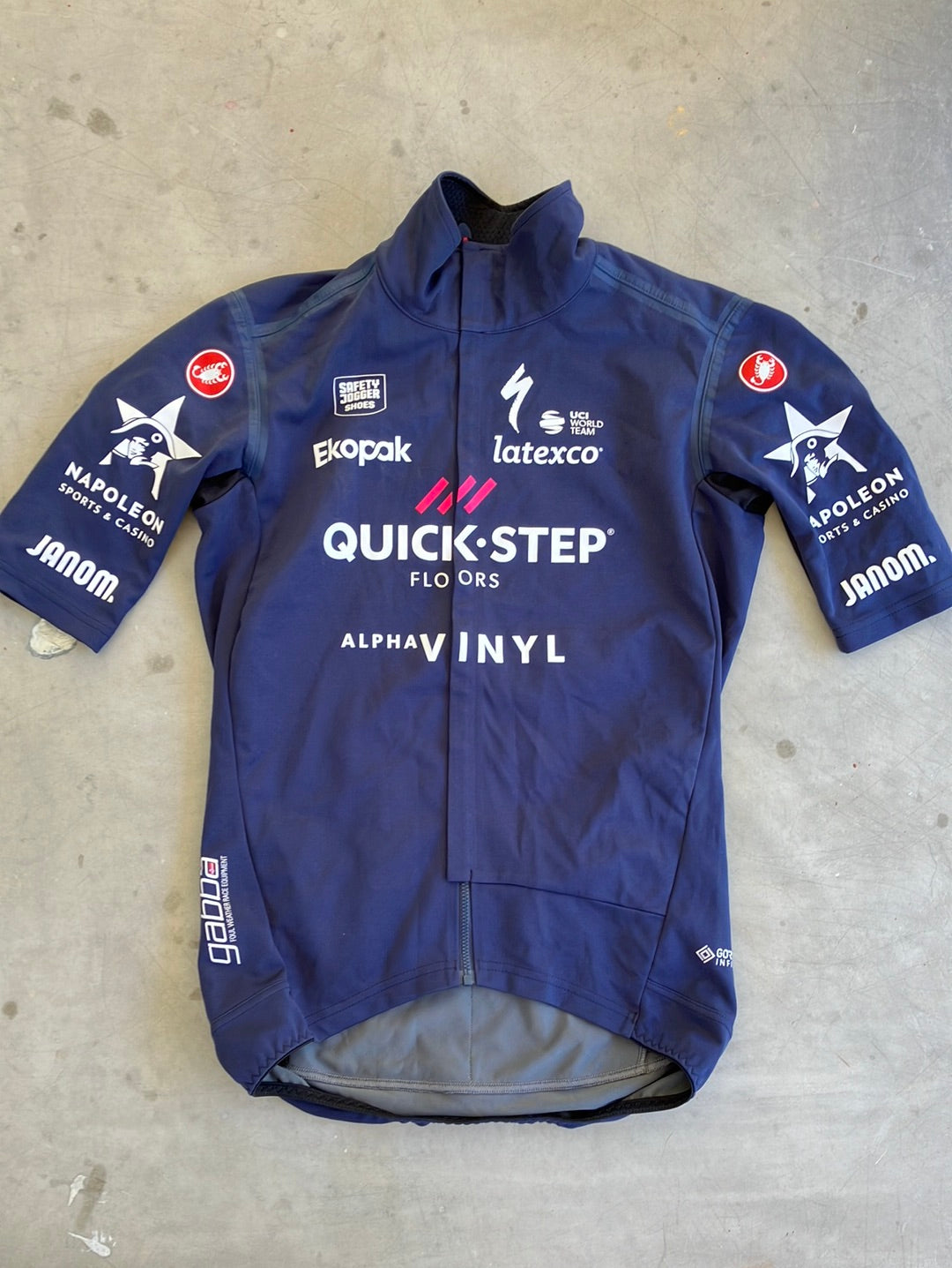 Soudal / Deceuninck Quick-Step | Castelli Short Sleeve Gabba Jacket / Jersey | Navy | Pro-Issued Team Kit