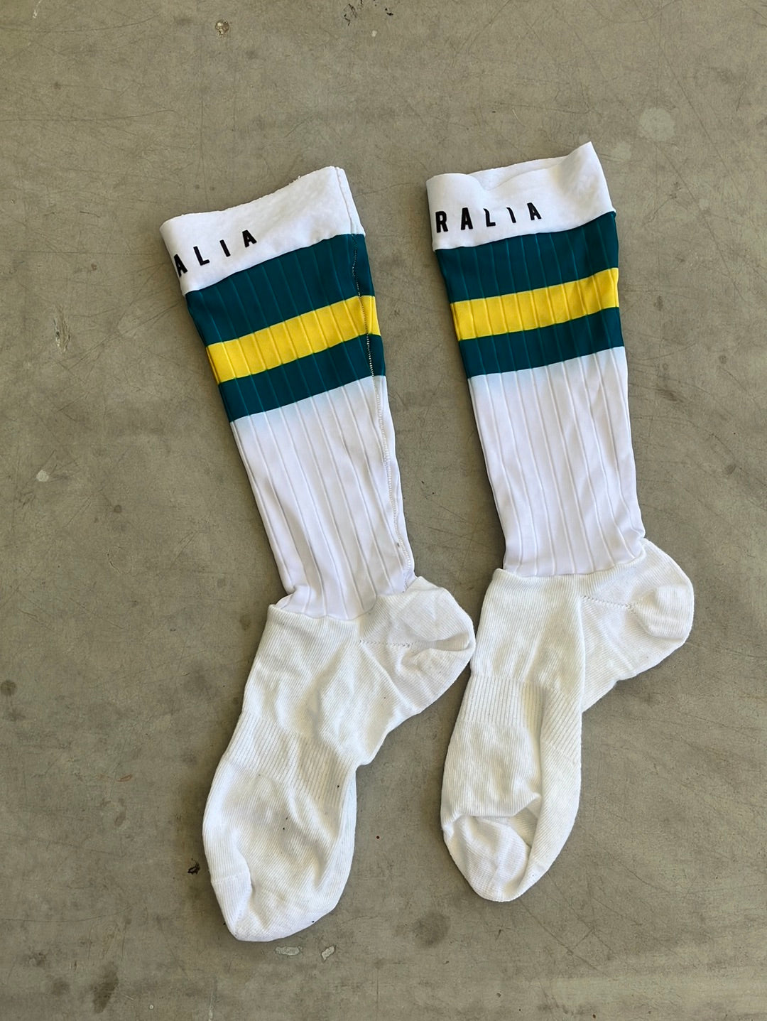 Aero Socks World Championship UCI Rider M/L  | Santini | Australia National AIS  | Pro Cycling Kit