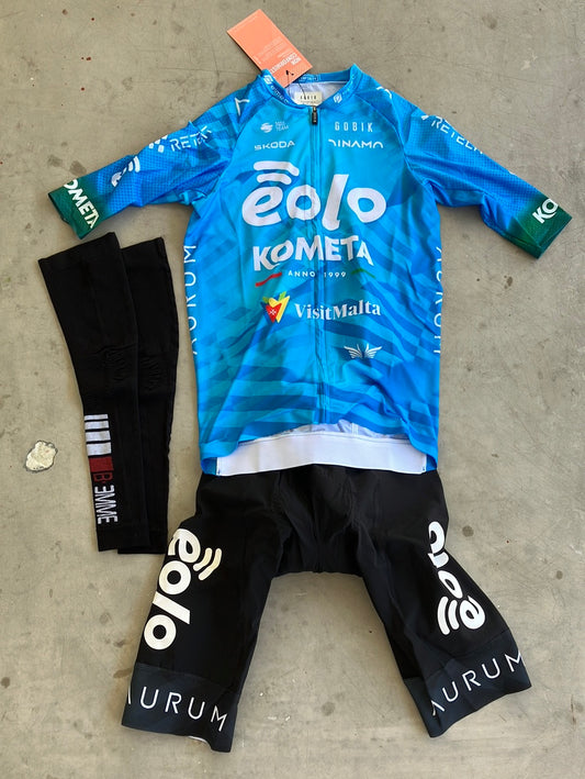 Summer Jersey, Bib Shorts & Arm Warmers Bundle | Gobik | Eolo Kometa | Pro-Issued Cycling Kit