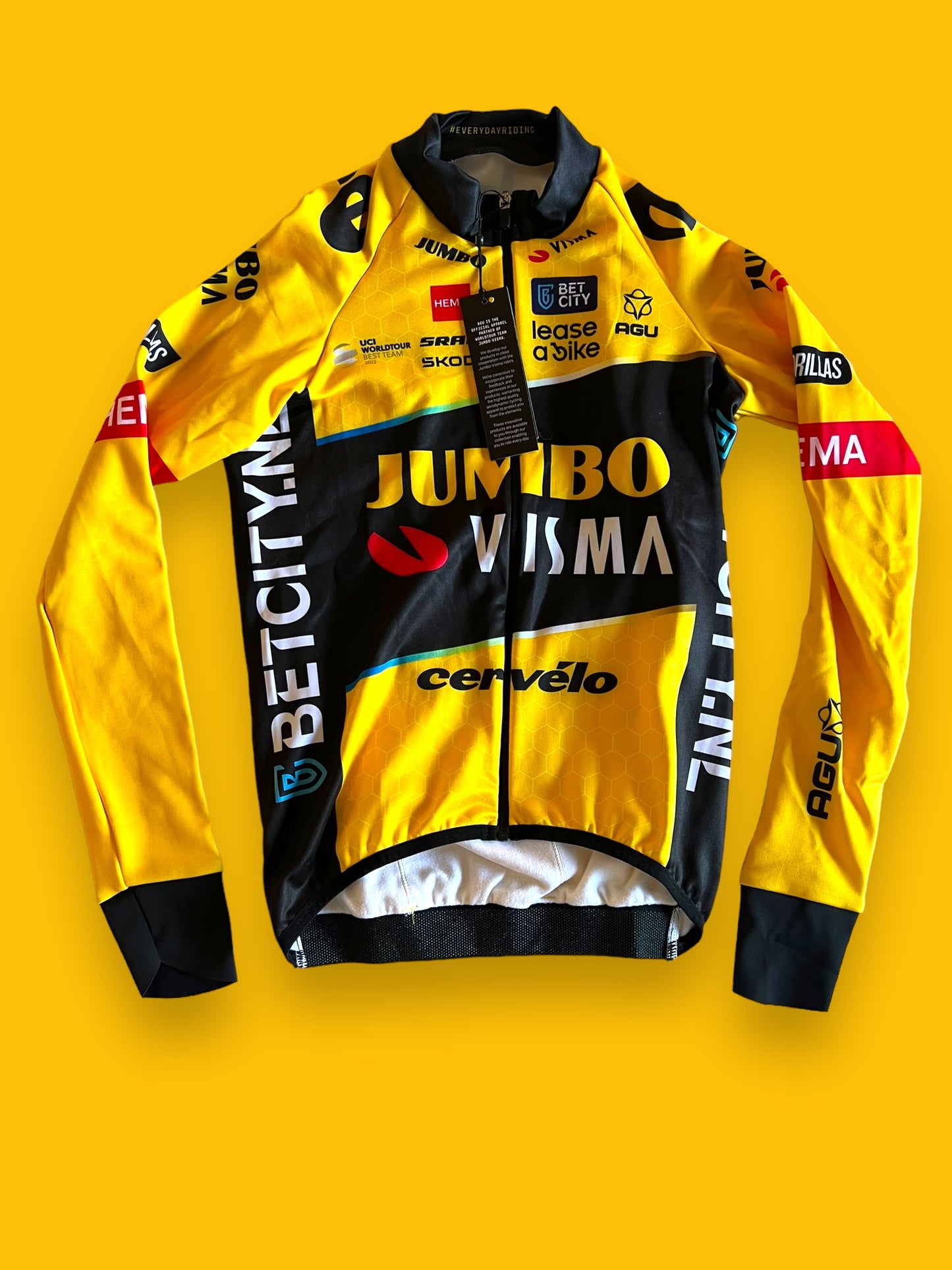 Winter Jersey Thermal Long Sleeve | Agu | Jumbo Visma | Pro Cycling Kit