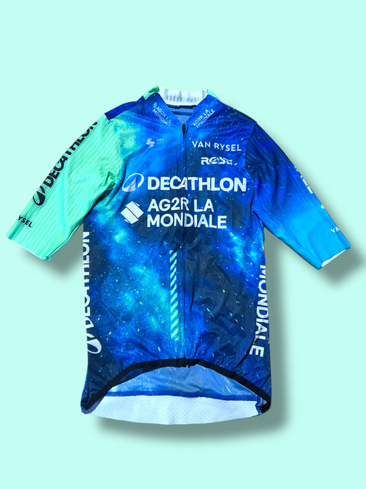 Aero Jersey DE PESTEL Short Sleeve Racing Maillot   | Decathlon AG2R La Mondiale  | Rosti | Pro Cycling Kit