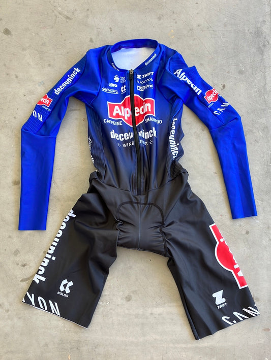 TT Skinsuit / Aerosuit  -  Aerodynamic Time Trial Race Suit | Kalas | Alpecin Deceuninck | Pro Cycling Kit