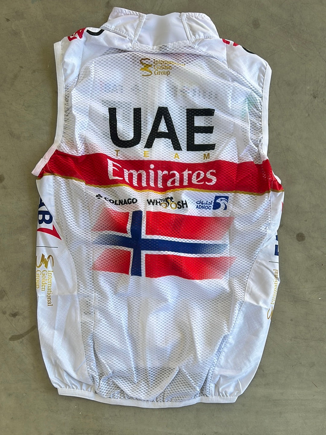 Light Wind Vest / Gilet - Norwegian National Champion | Gobik | UAE Emirates | Pro-Issued Cycling Kit