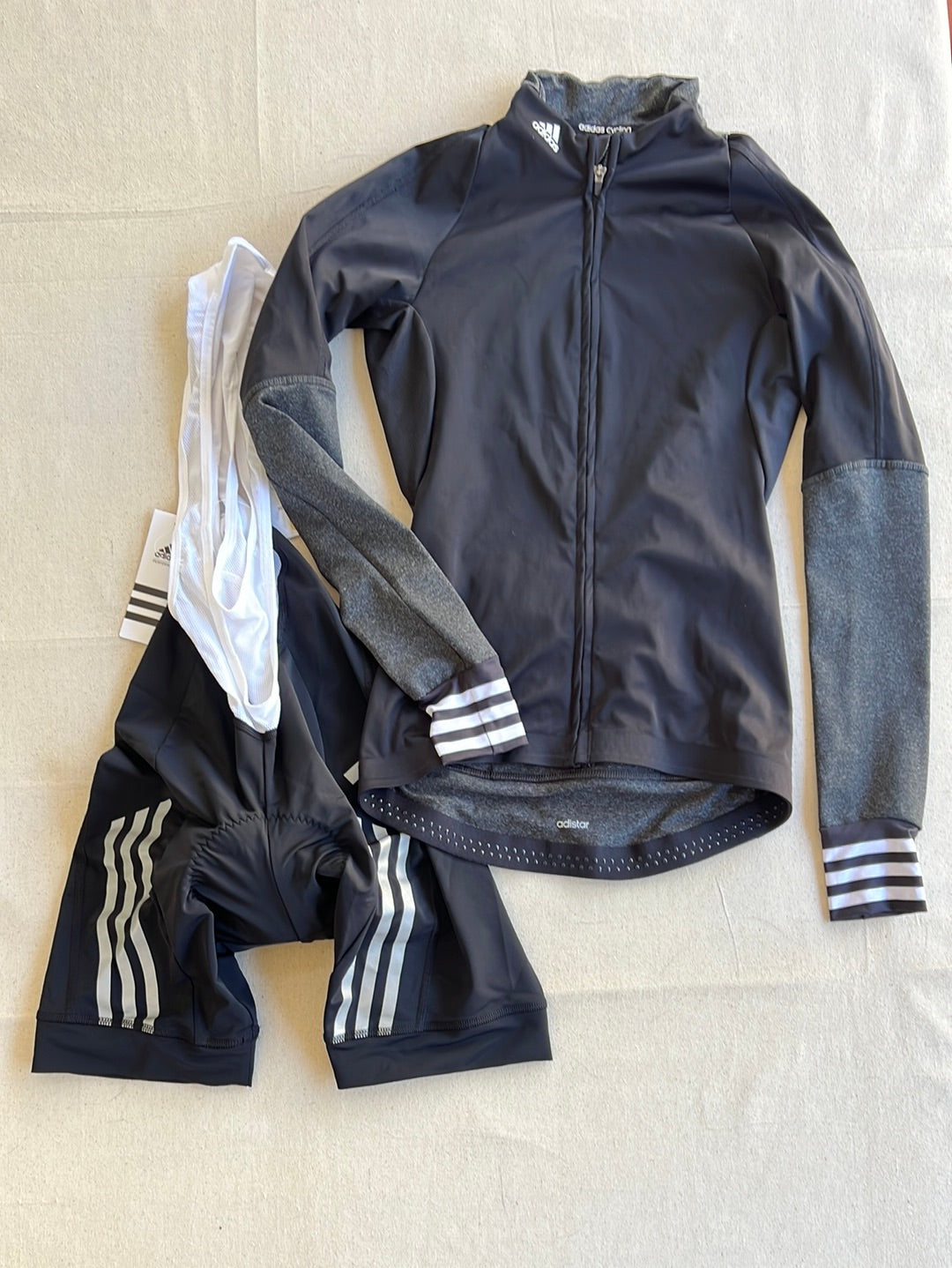 Women's Cycling Kit Bundle - Long Sleeve Jersey & Bib Shorts | Adidas Cycling | Pro Cycling Kit