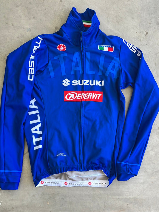 Long sleeve Winter Jacket Gore-Tex Windstopper | Castelli | Italia Italy National Team | Pro-Issued Cycling Kit