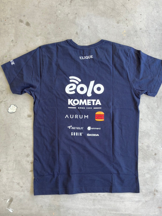 Eolo Kometa | Clique Casual T-Shirt | Navy | Pro-Issued Casual Kit