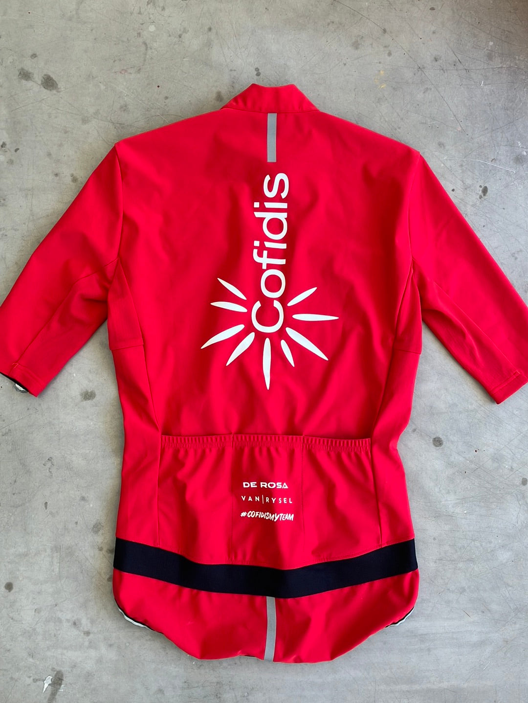 Cofidis | Van Rysel Short Sleeve Thermal Gabba Jacket | Red | Pro-Issued Pro Team Kit