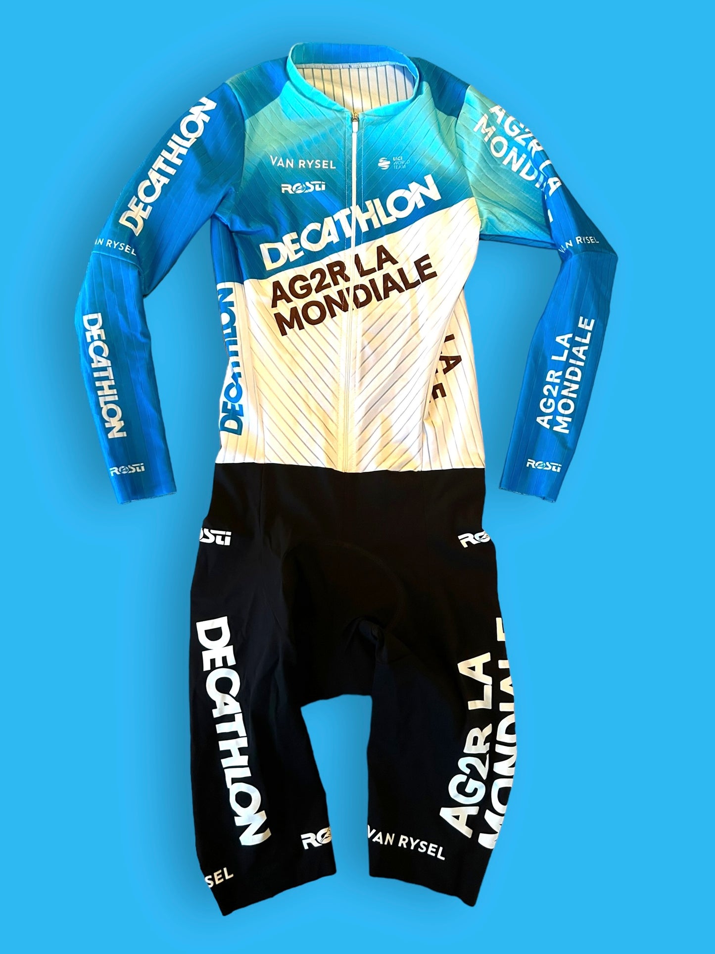 TT Suit Racing Skinsuit + Number pocket | Rosti | AG2R | Pro Cycling Kit