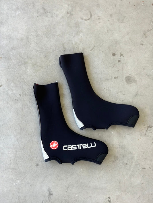 Neoprene rain overshoes Booties Waterproof  Winter |Castelli| Blue | Quick-Step Alpha Vinyl / Soudal  | Pro Cycling Kit