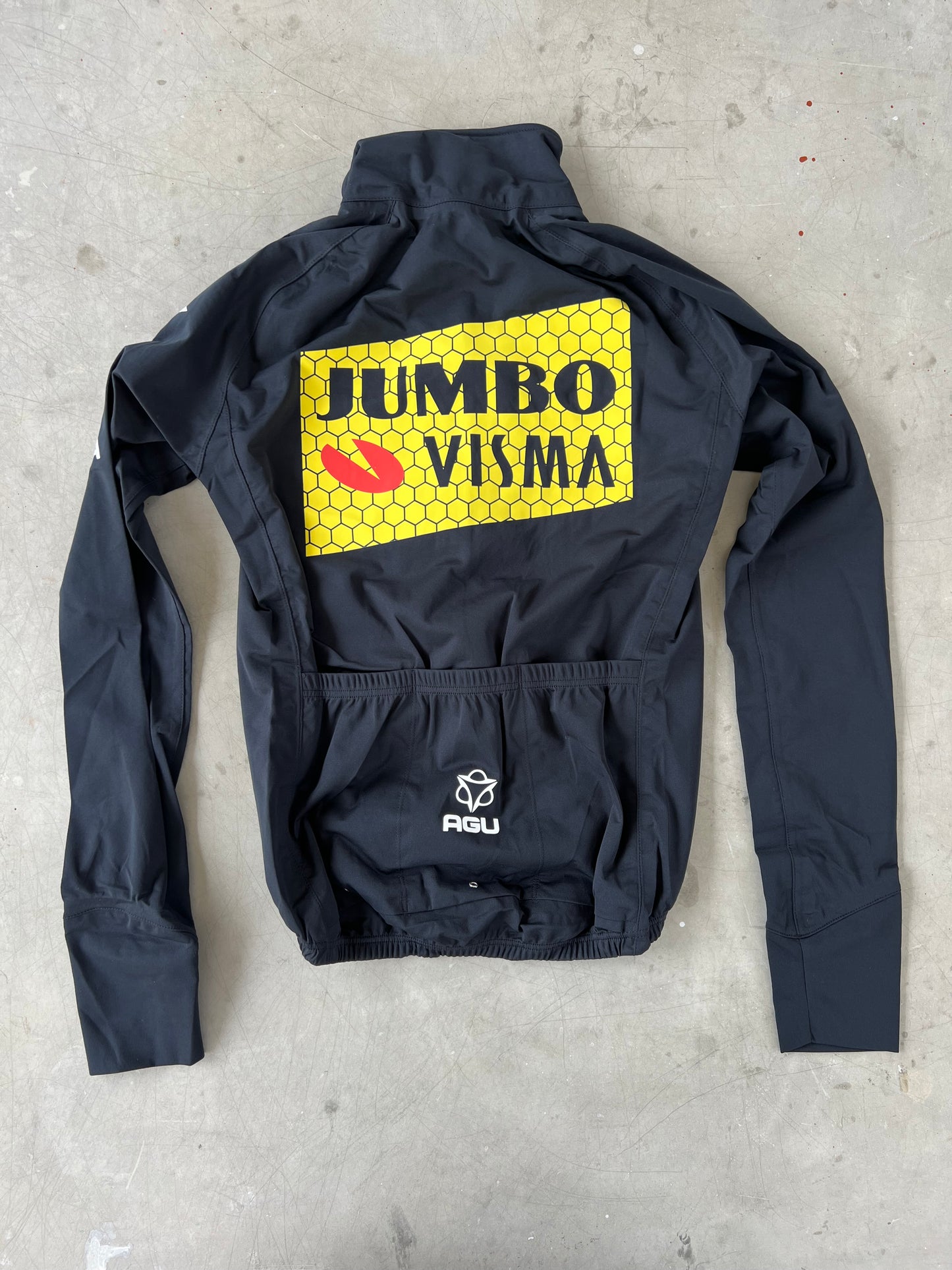 Jumbo Visma | Agu Black Rain Jacket | XS | Rider-Issued Pro Team Kit